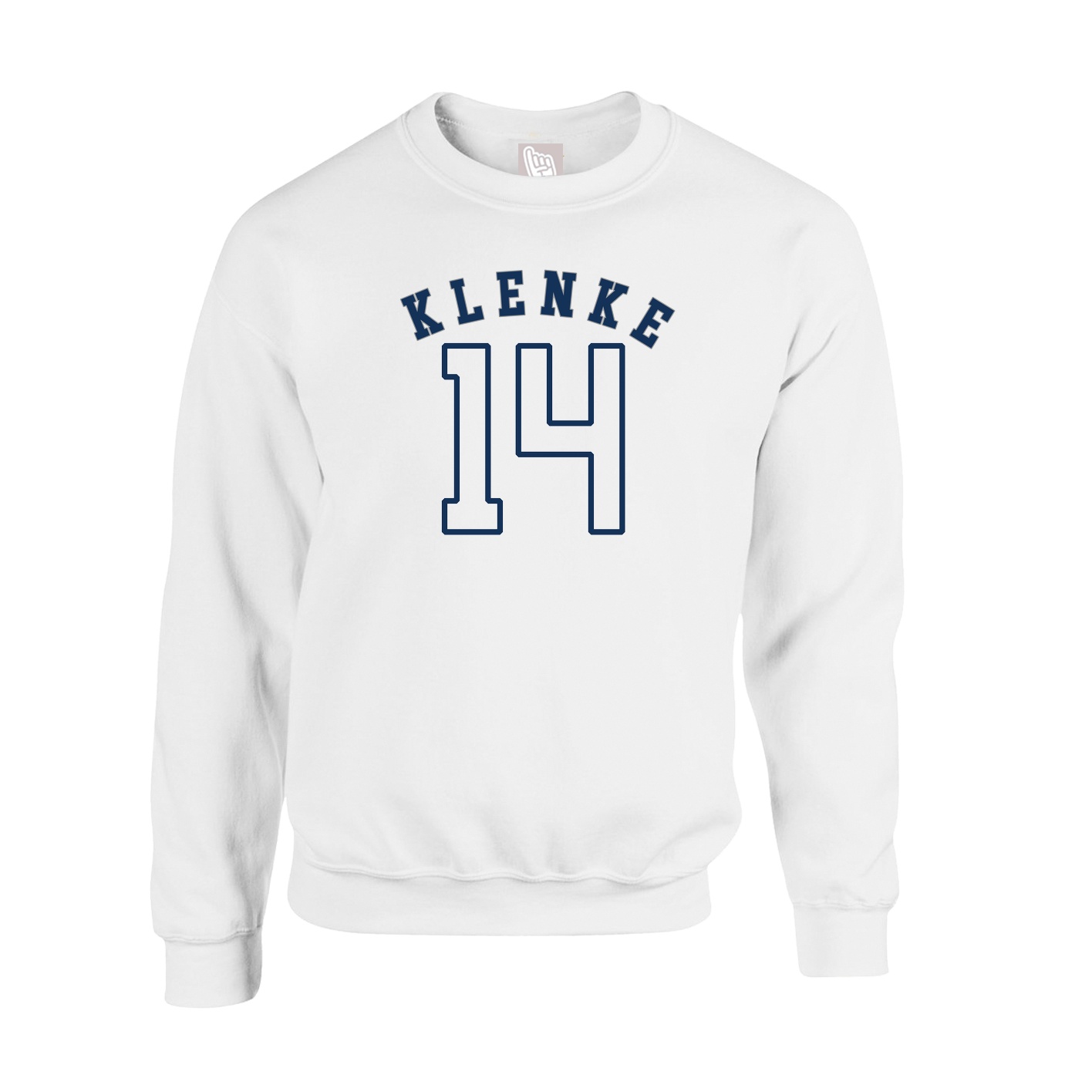Fleece Crew — Shirsey Arch in White