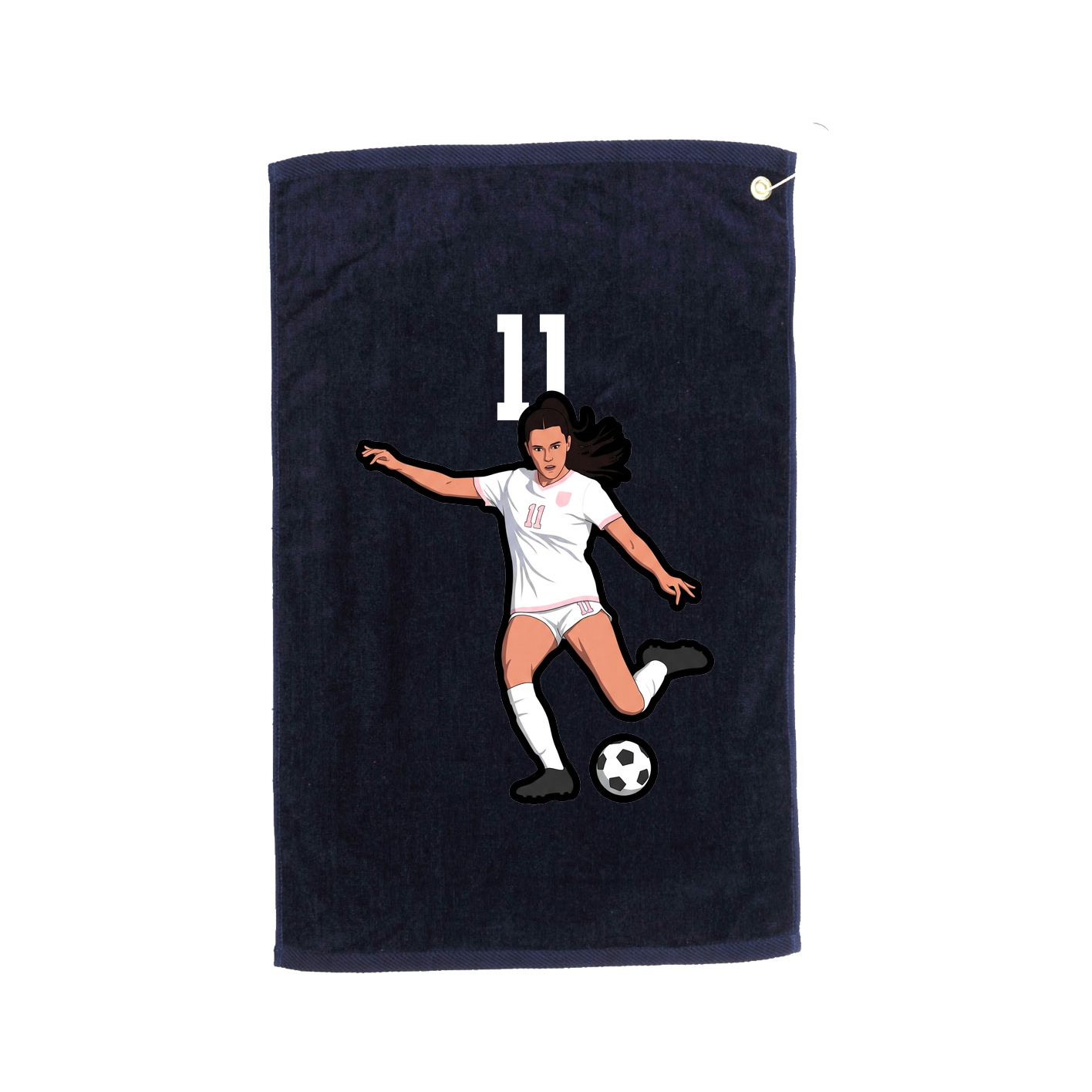 Golf Towel — Number Top in Navy