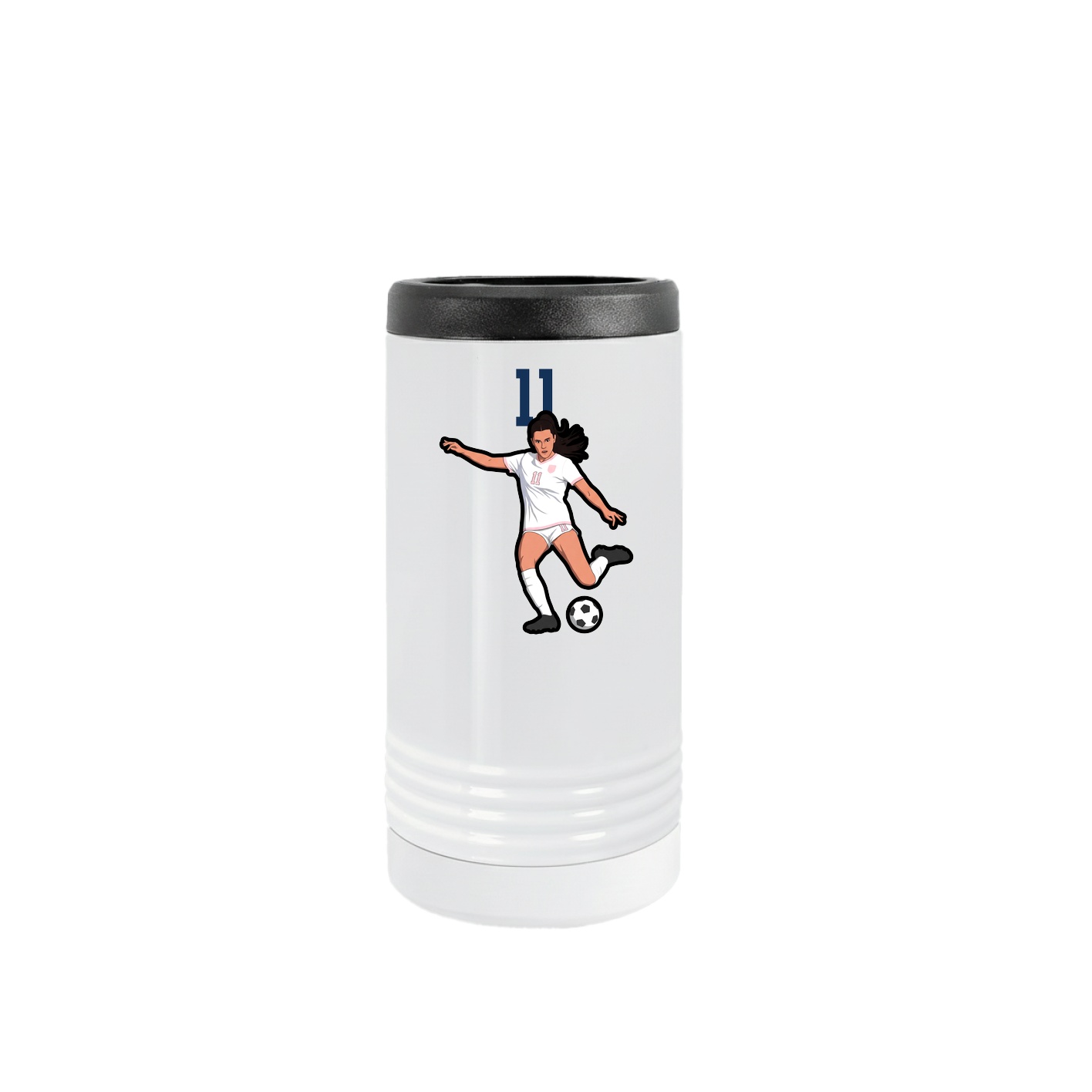 Slim Beverage Holder — Number Top in White