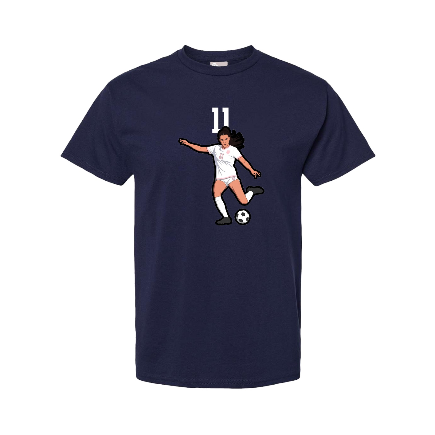Youth Tee — Number Top in Navy