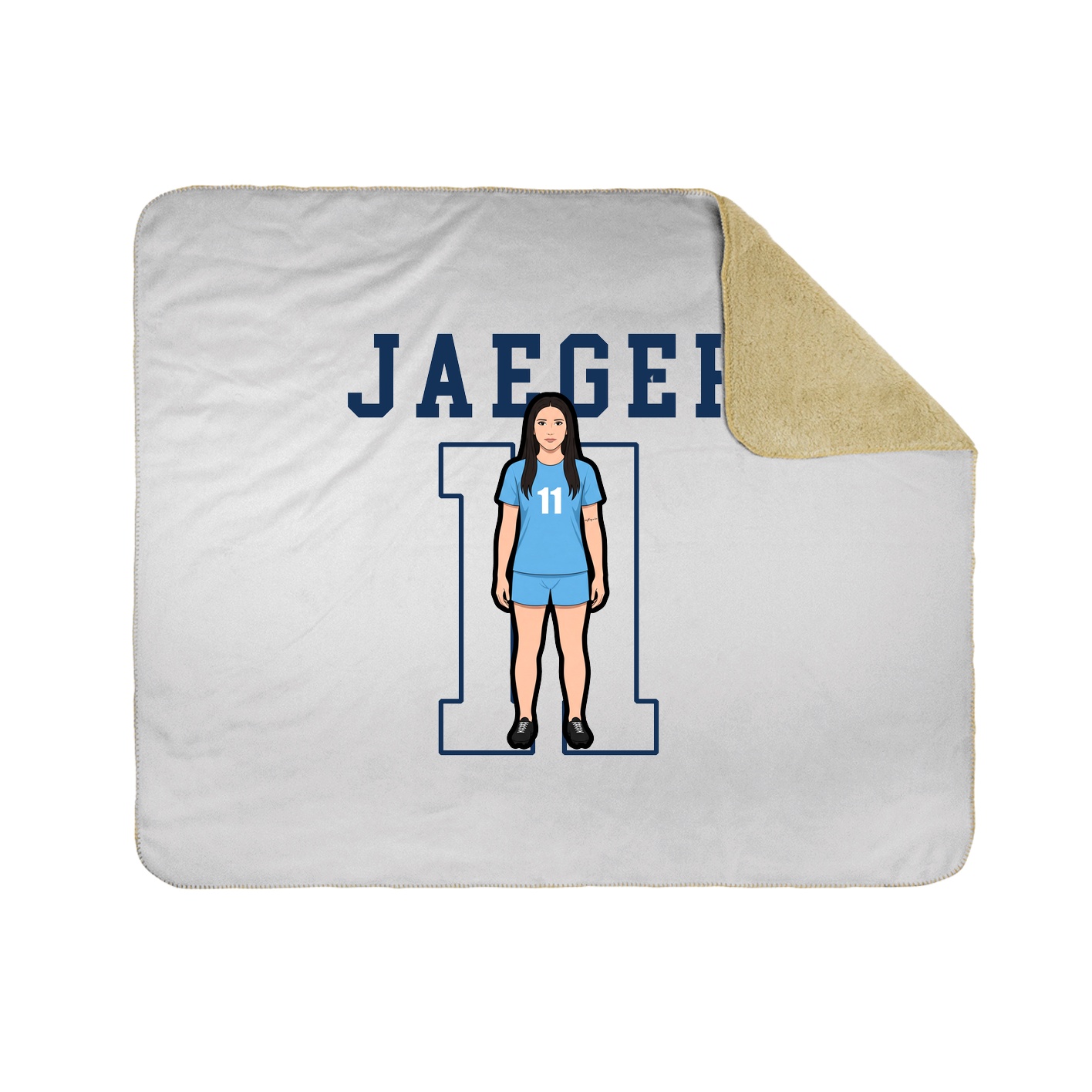 Throw Blanket — Shirsey in White