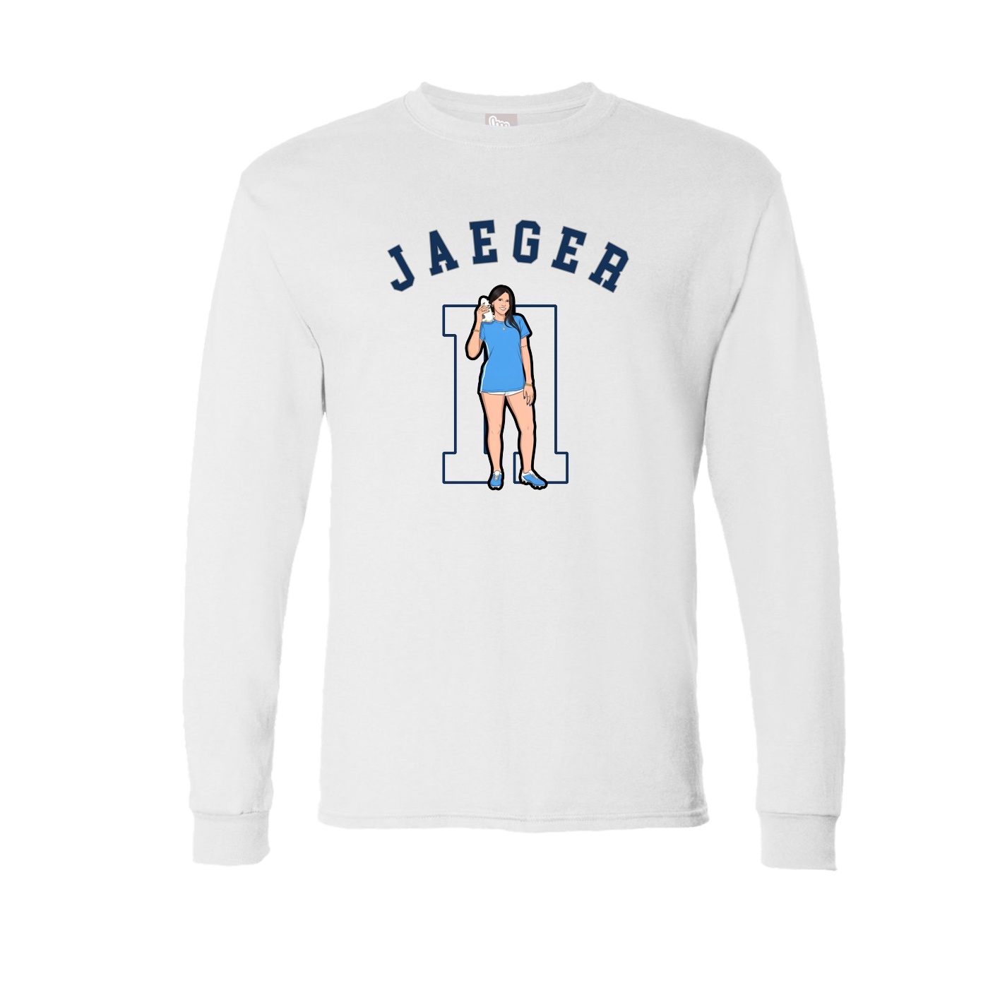 Long Sleeve Tee — Shirsey Arch in White