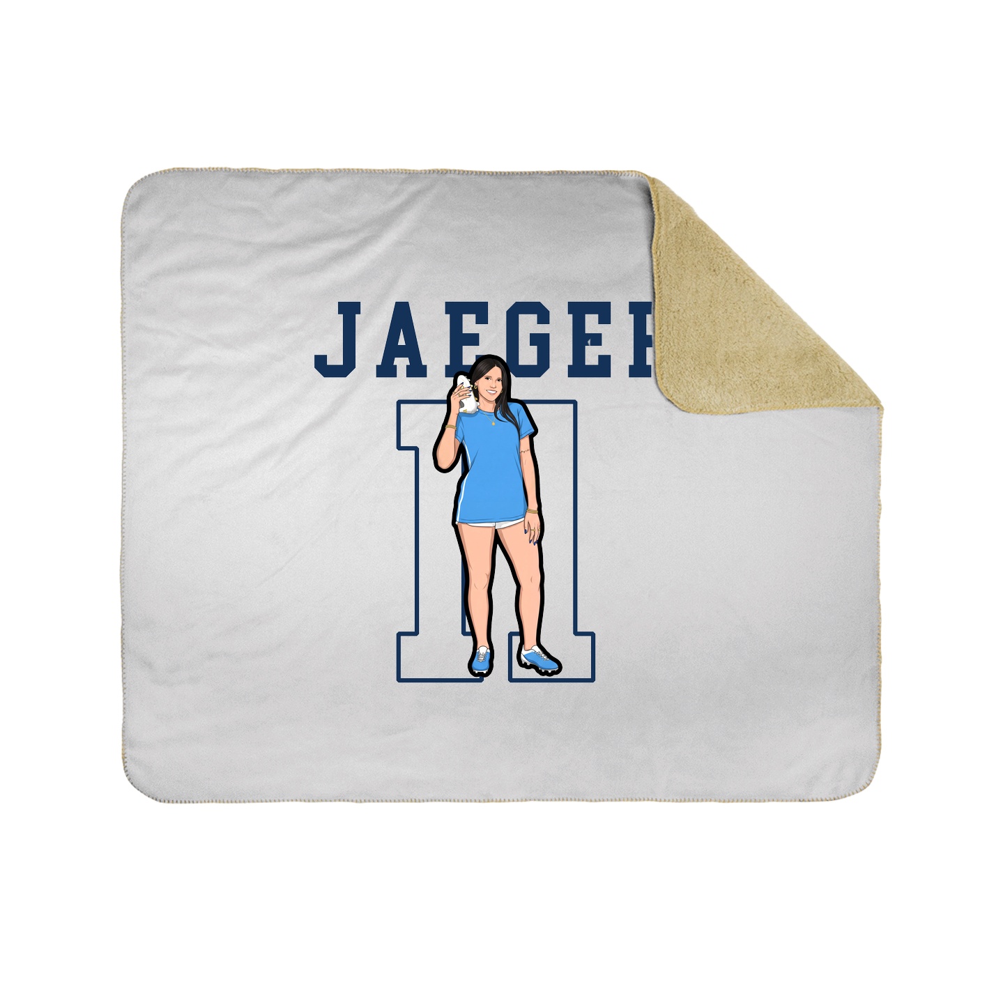 Throw Blanket — Shirsey in White