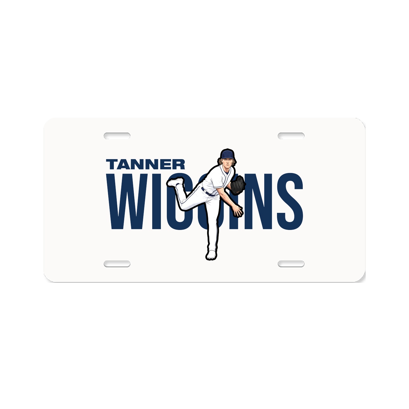 License Plate — Player Name in Classic