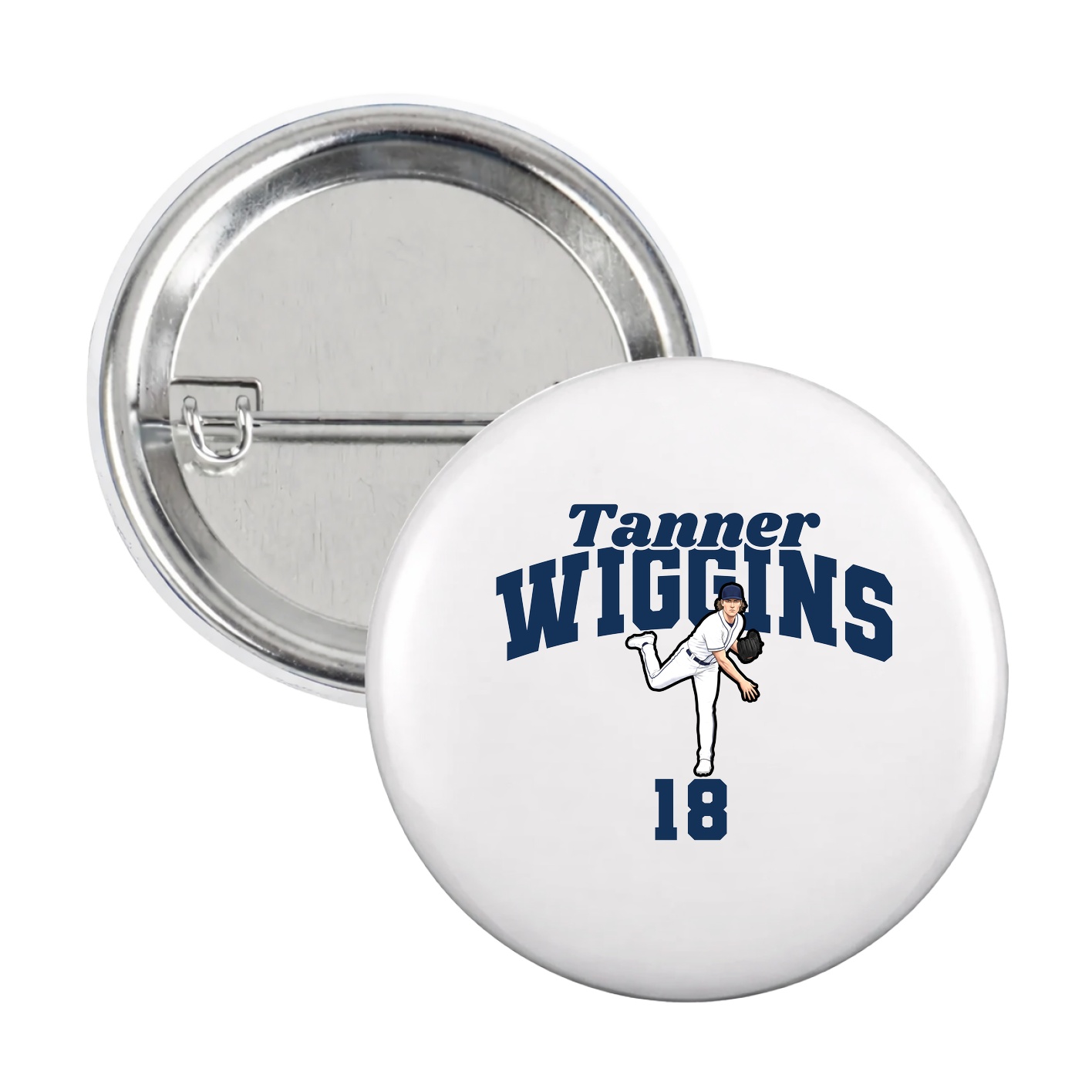 Game Day Button — Signature Arch in White