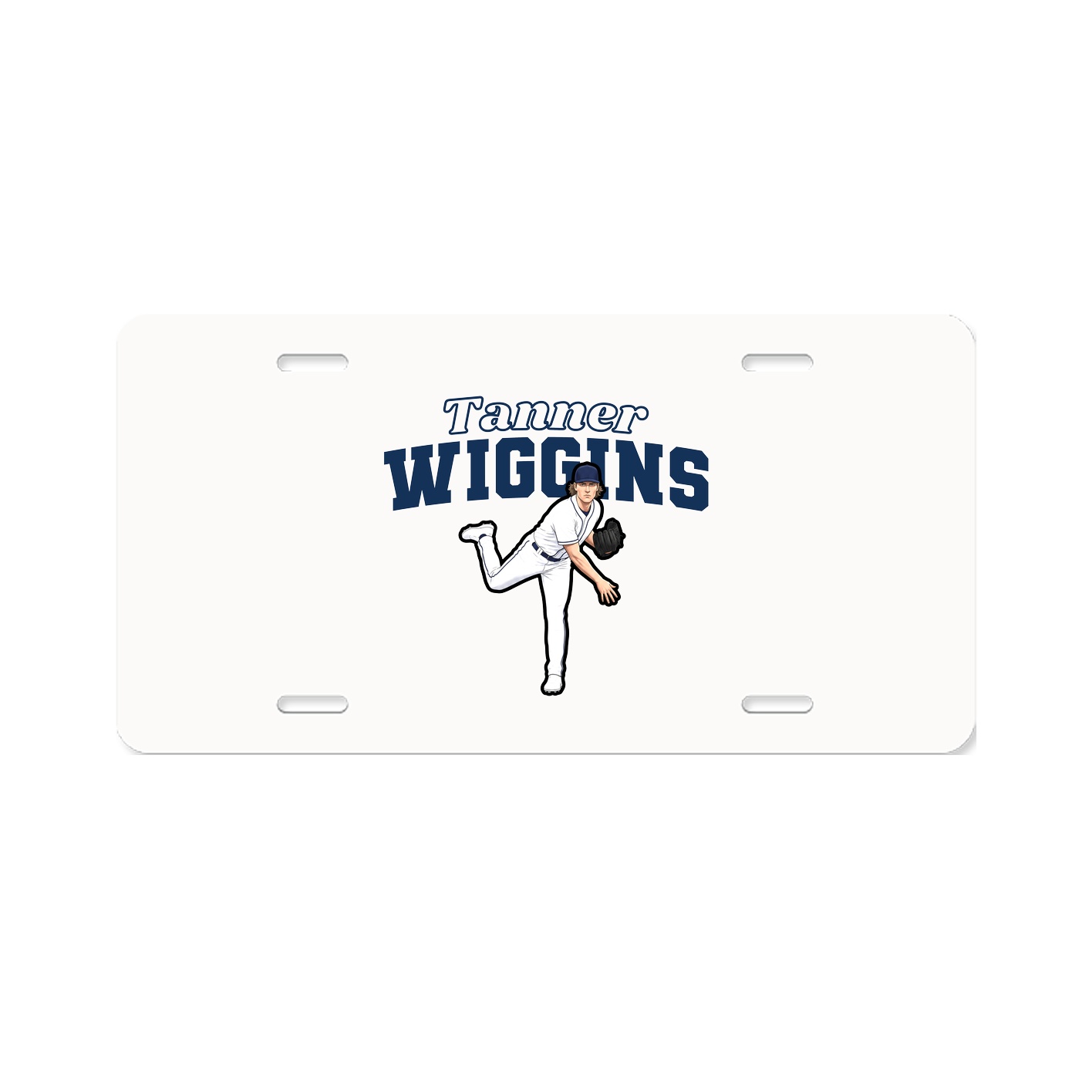 License Plate — Name Arch in Classic