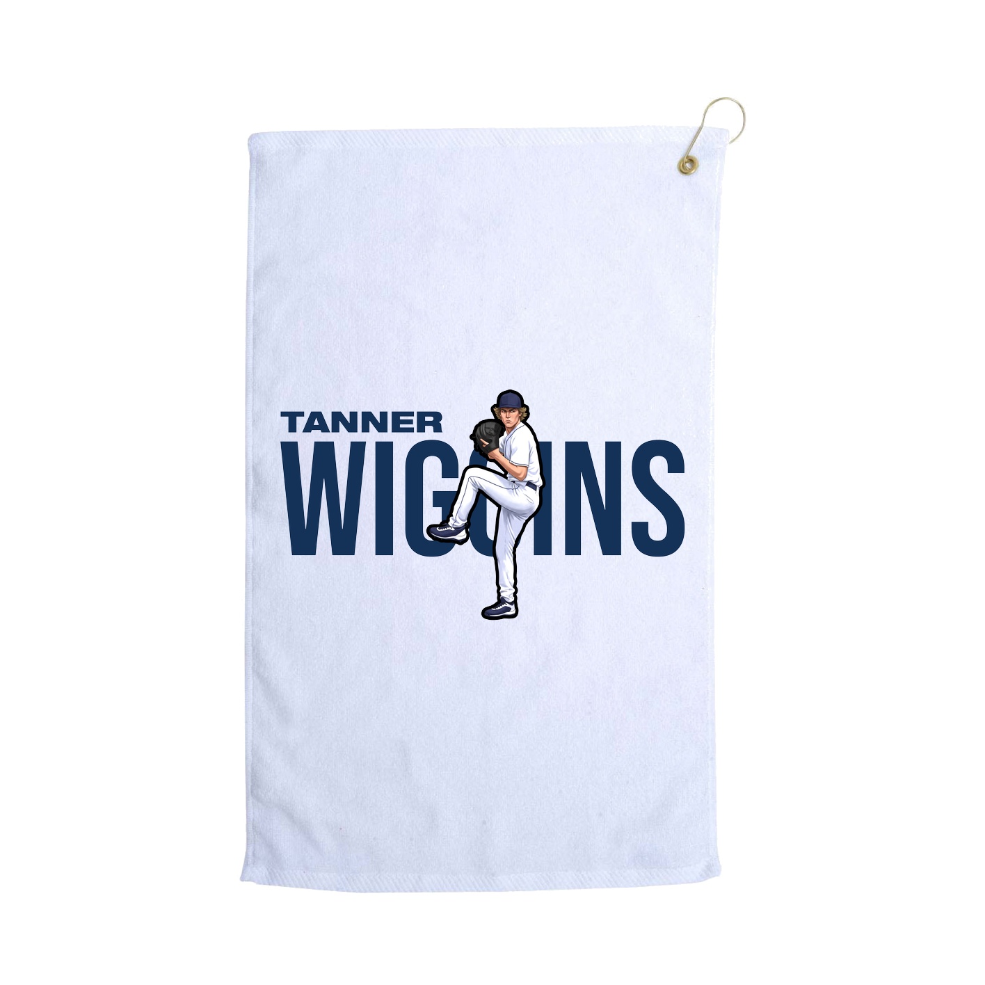 Golf Towel — Player Name in White
