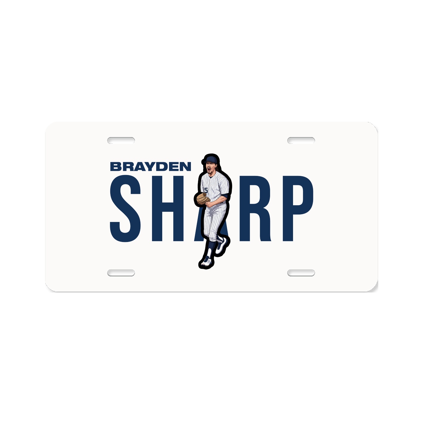 License Plate — Player Name in Classic