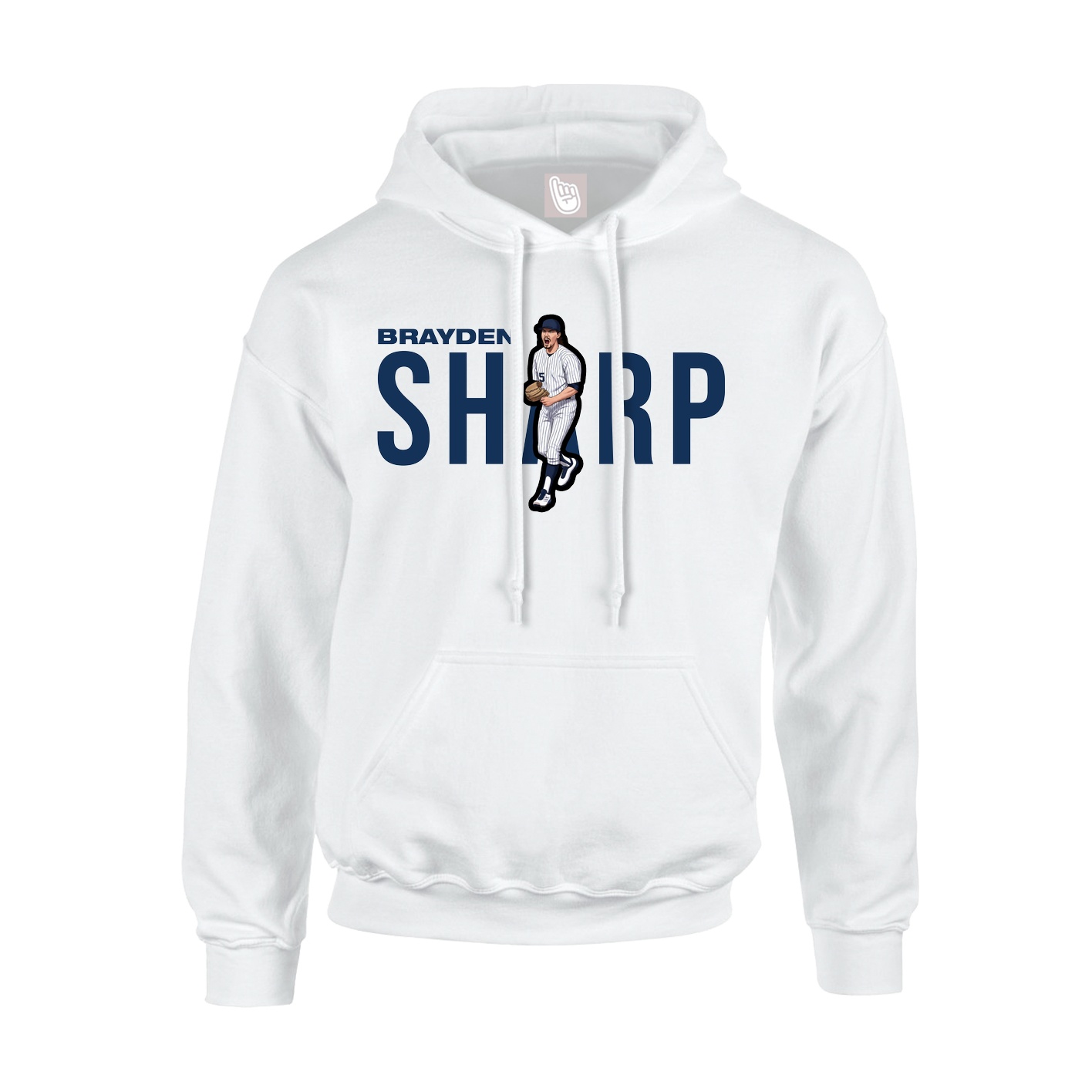 Hoodie — Player Name in White