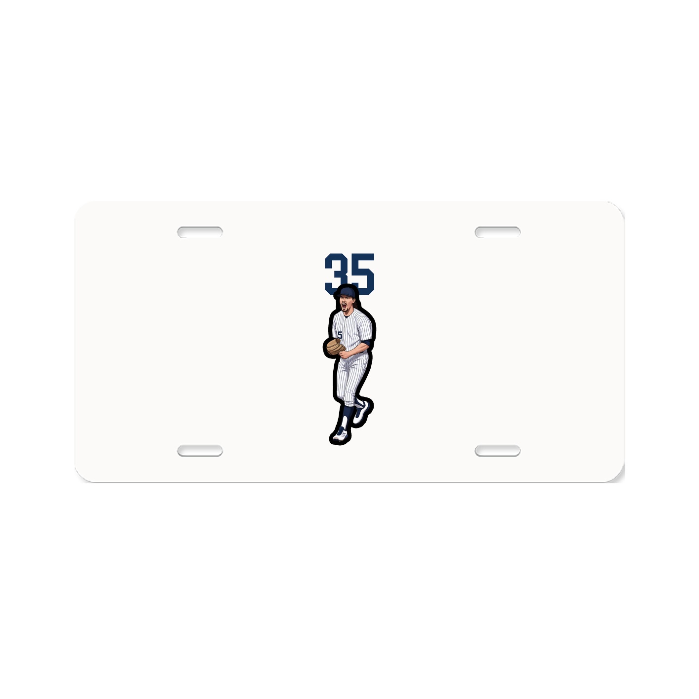 License Plate — Number Top in Classic