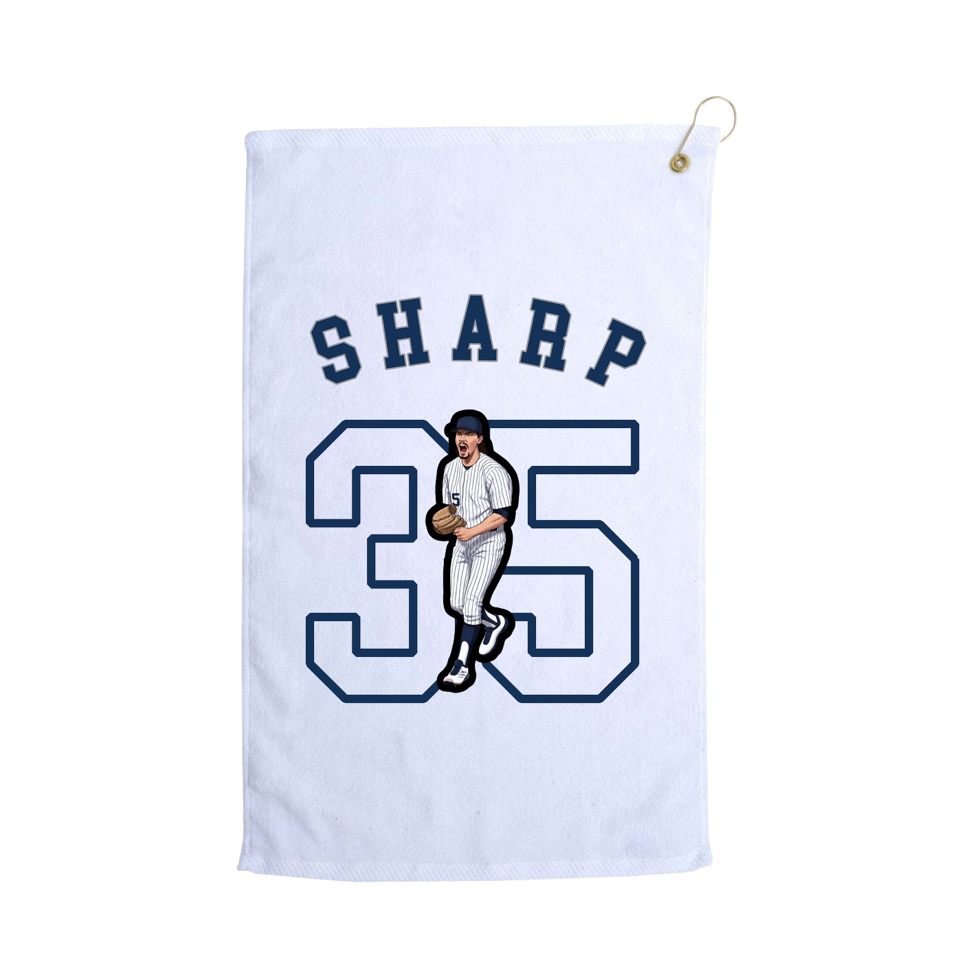 Golf Towel — Shirsey Arch in White