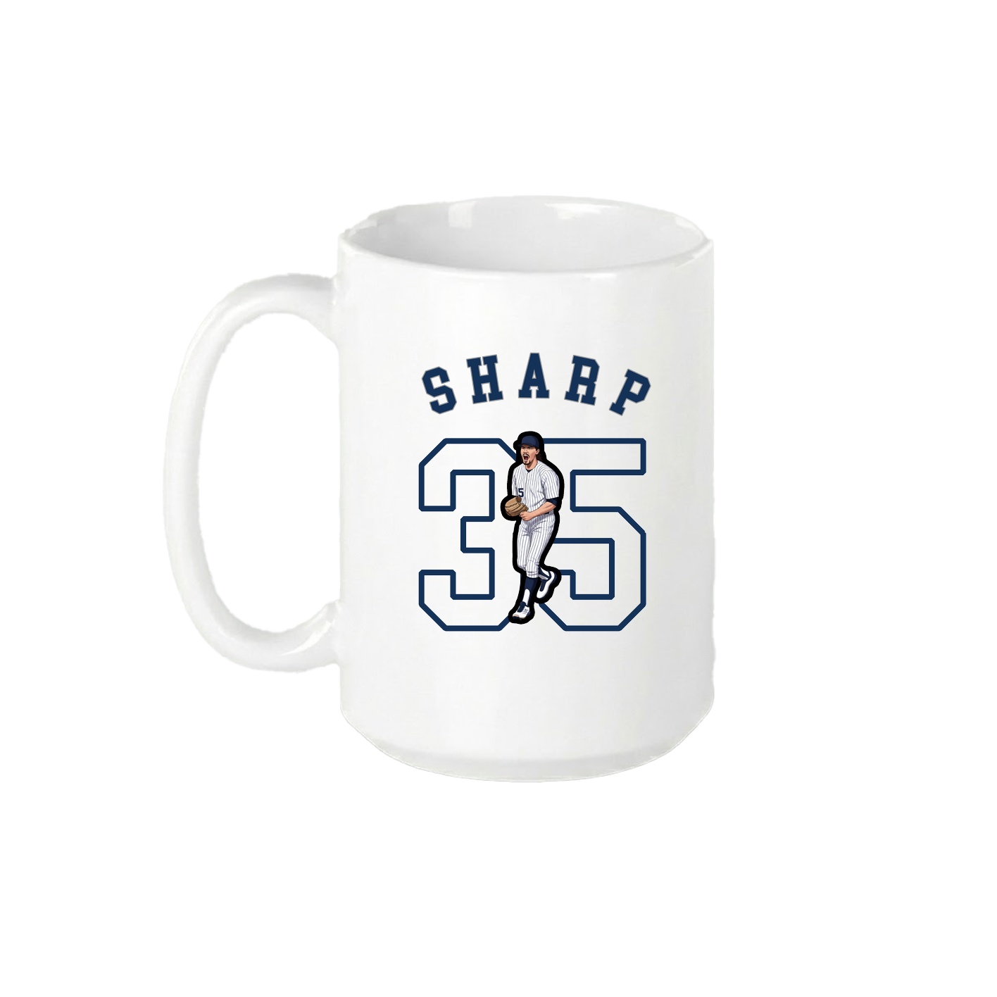 15oz Coffee Mug — Shirsey Arch in White