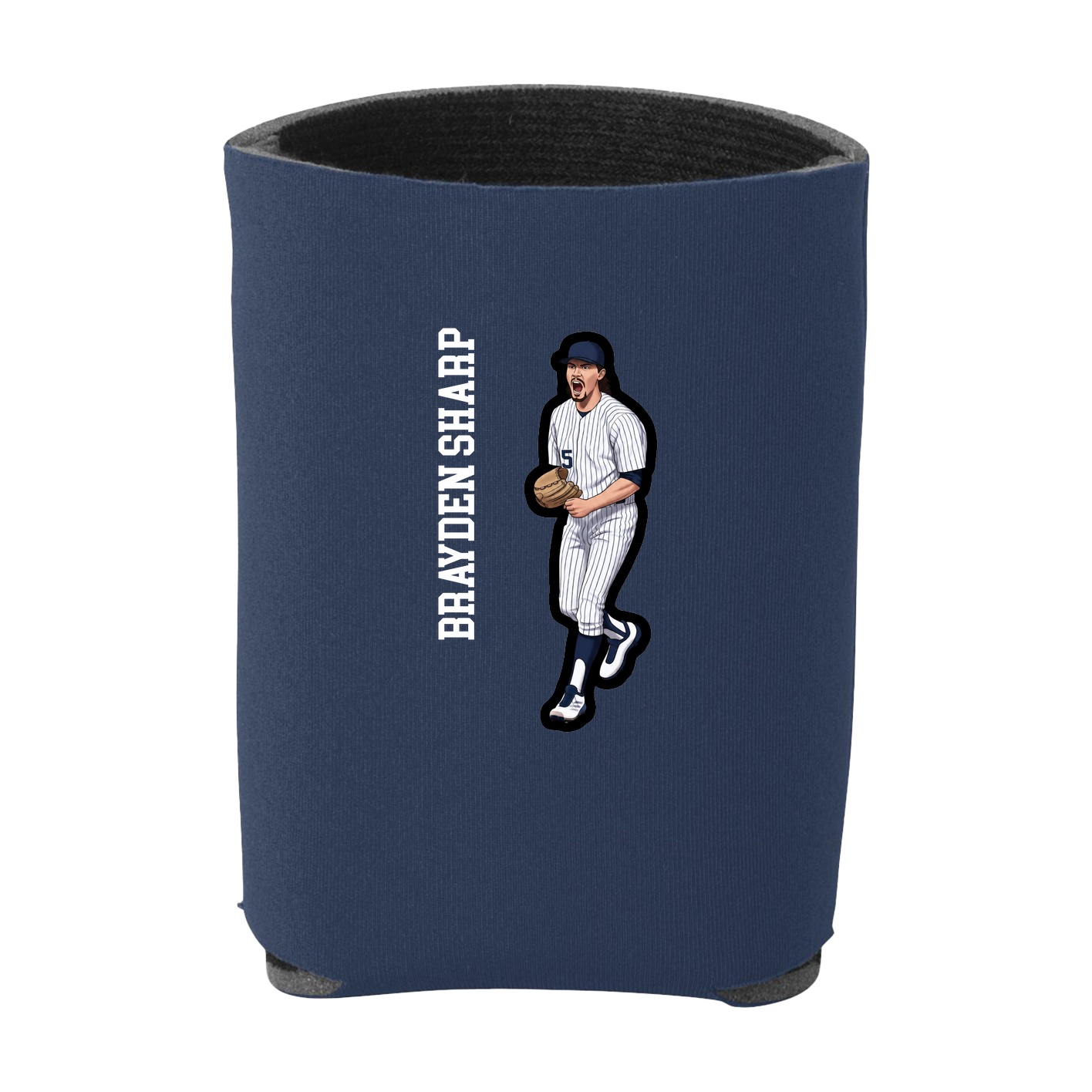 Can Holder — Name Vertical in Navy