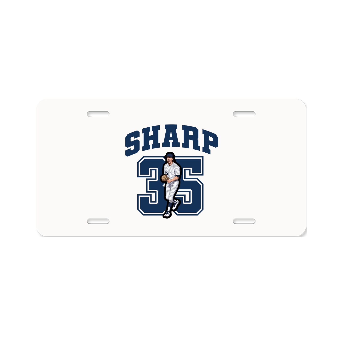 License Plate — Number in Classic