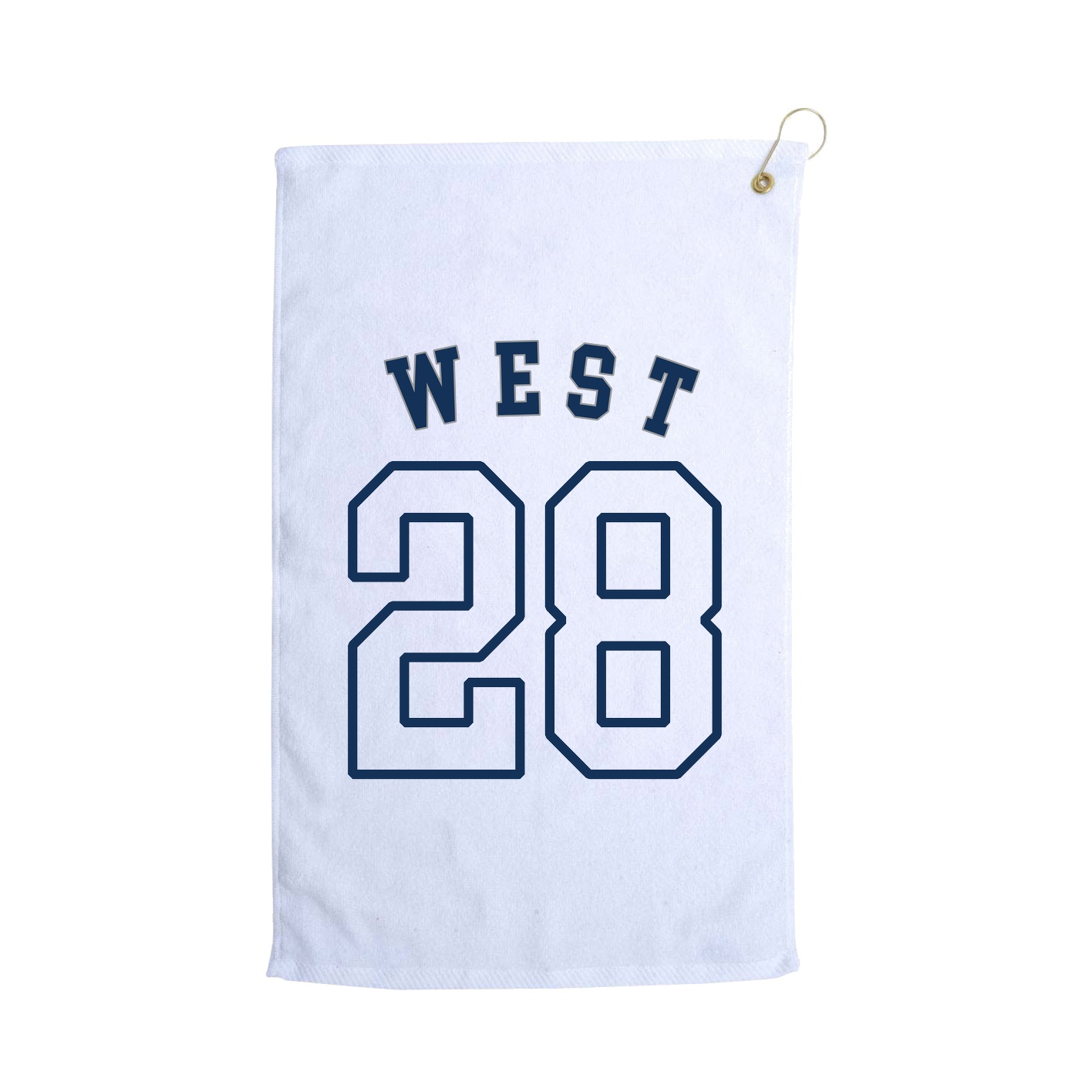 Golf Towel — Shirsey Arch in White
