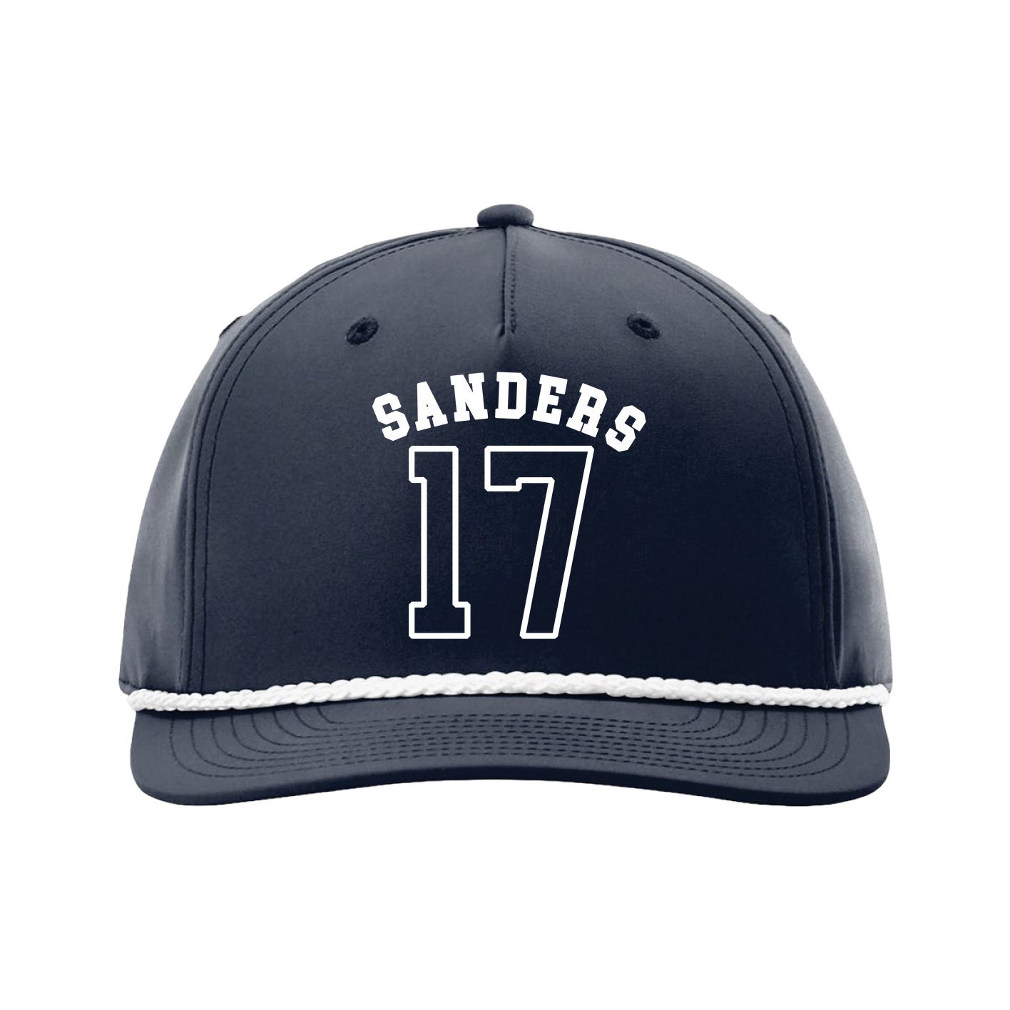 Five-Panel Classic Rope Cap — Shirsey Arch in Navy