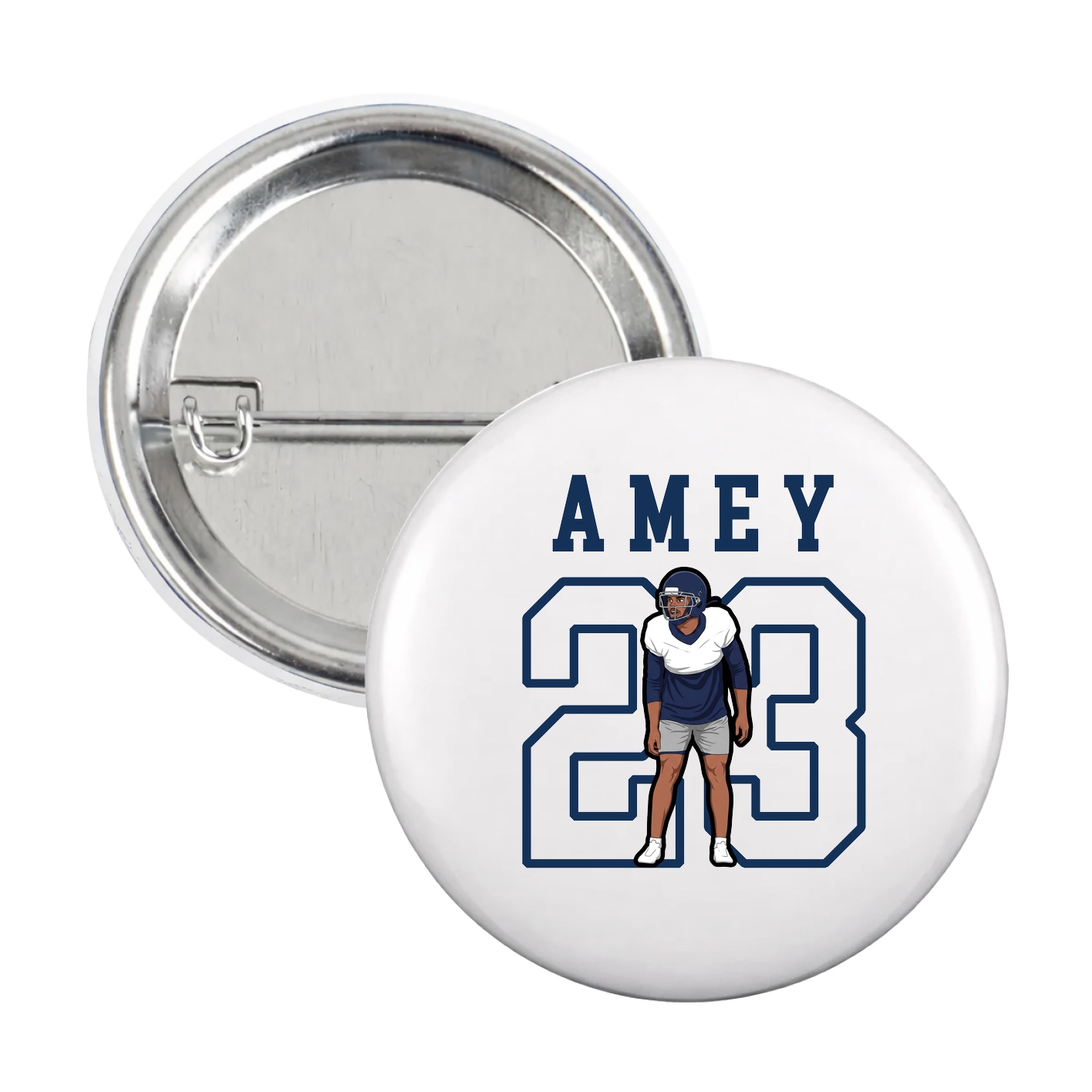 Game Day Button — Shirsey in White