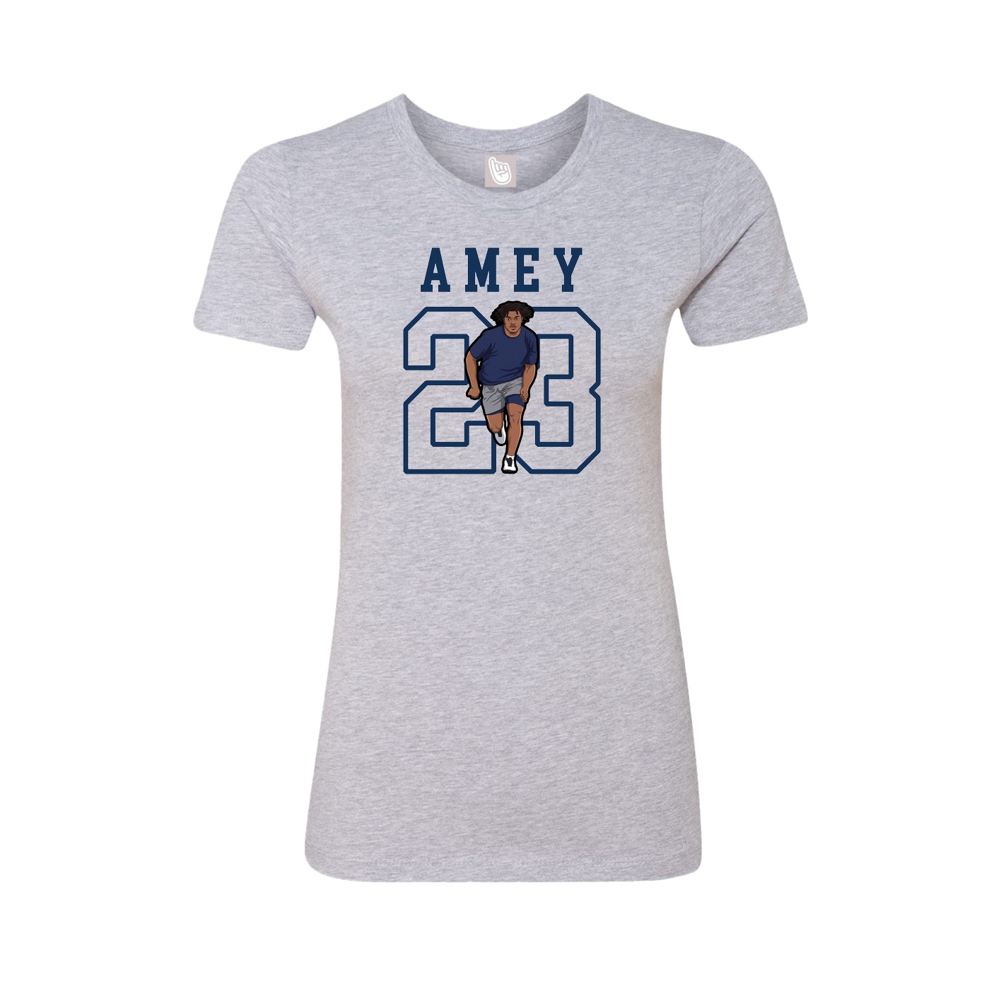 Fitted Women's Tee — Shirsey in Grey