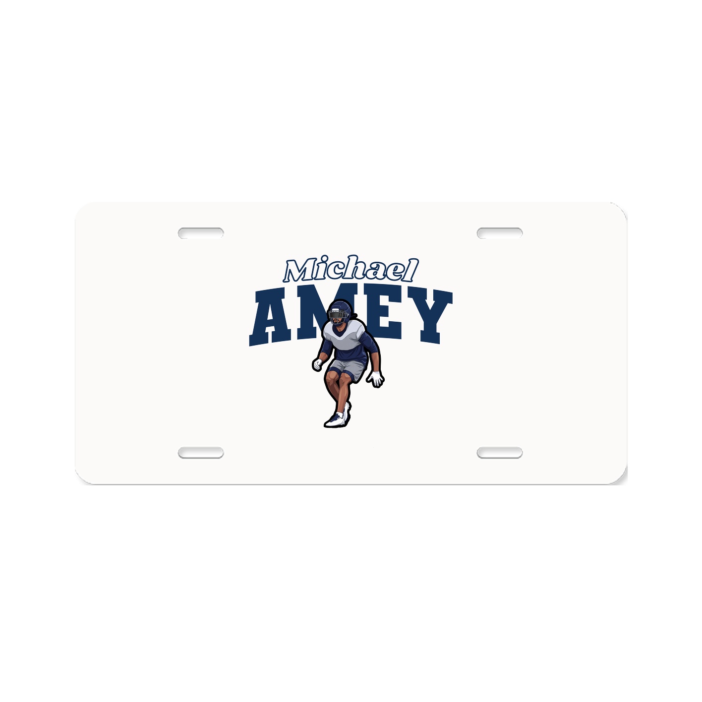 License Plate — Name Arch in Classic