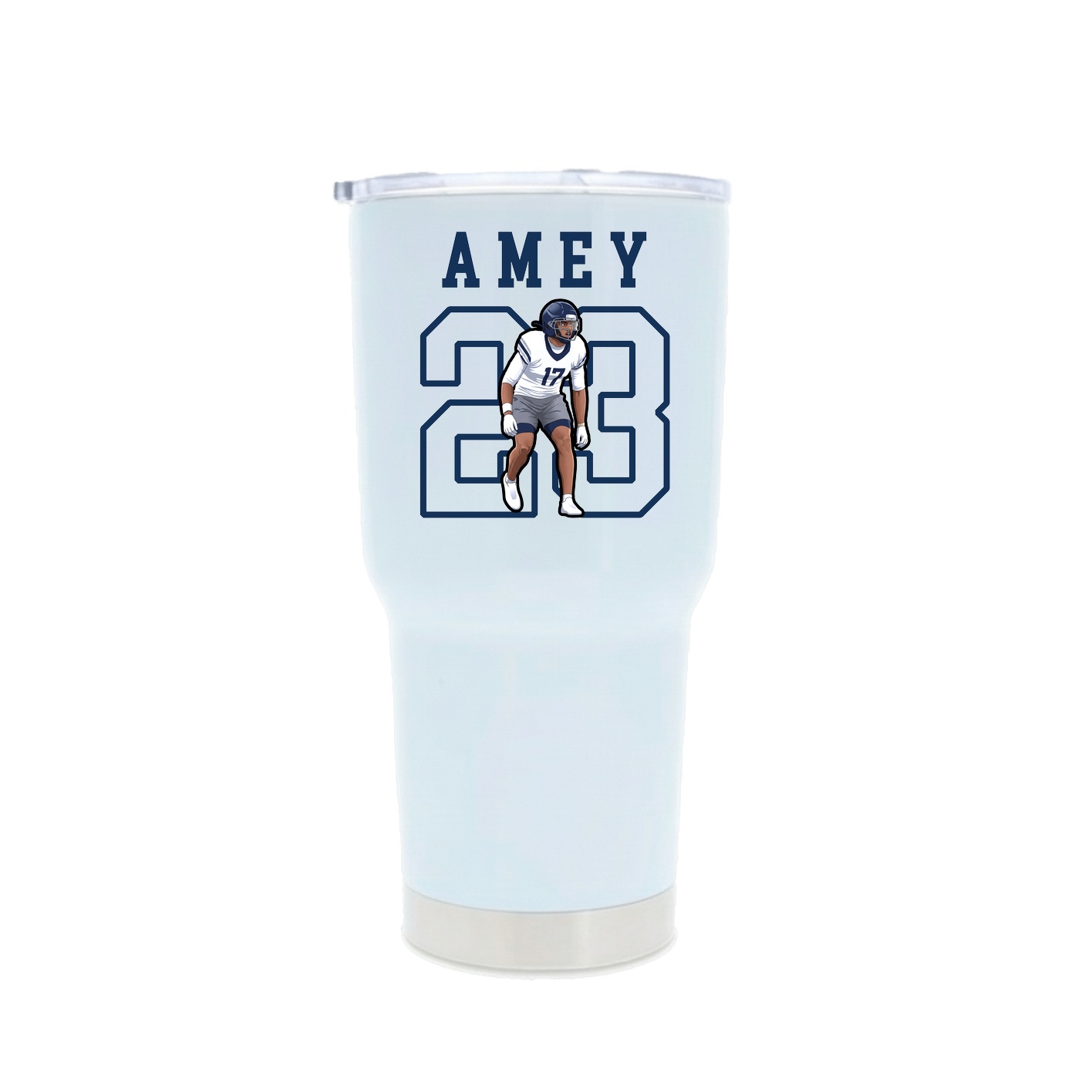 30oz Stainless Steel Tumbler — Shirsey in White