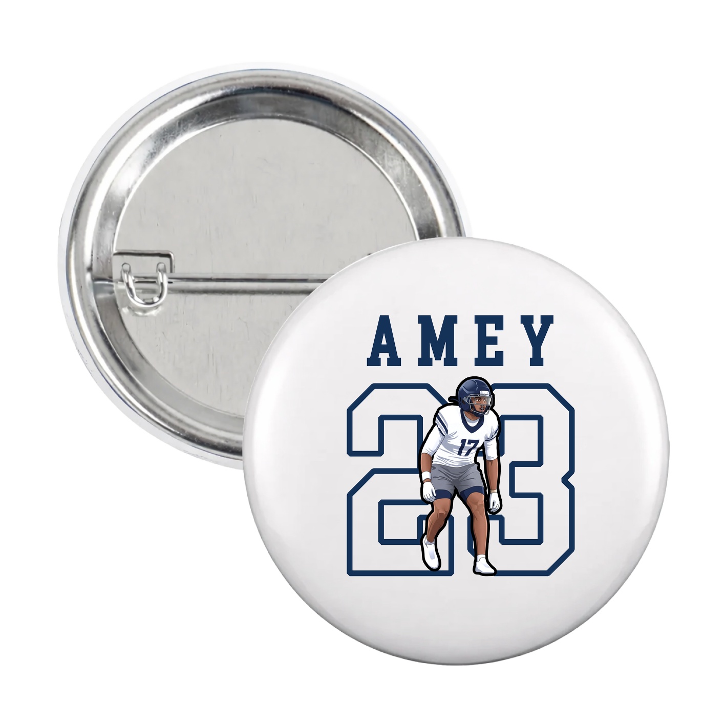 Game Day Button — Shirsey in White