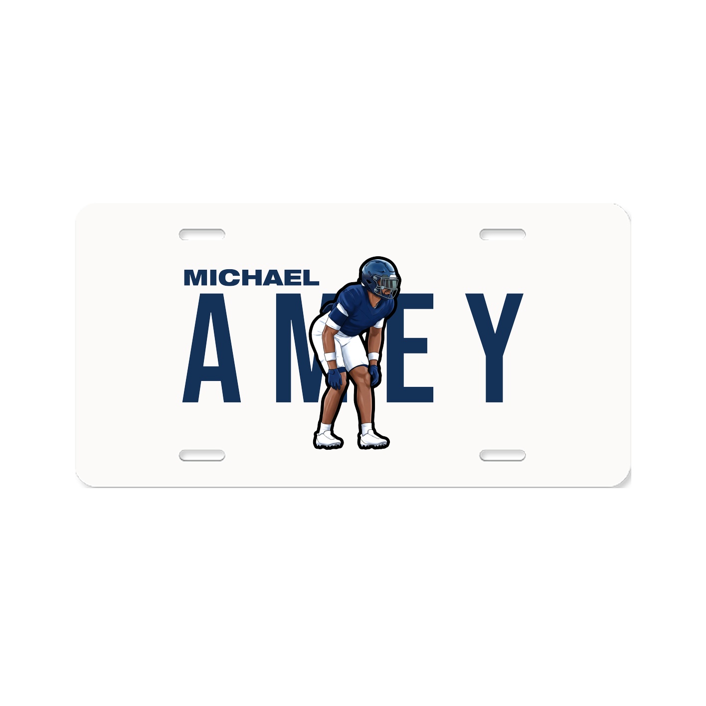 License Plate — Player Name in Classic