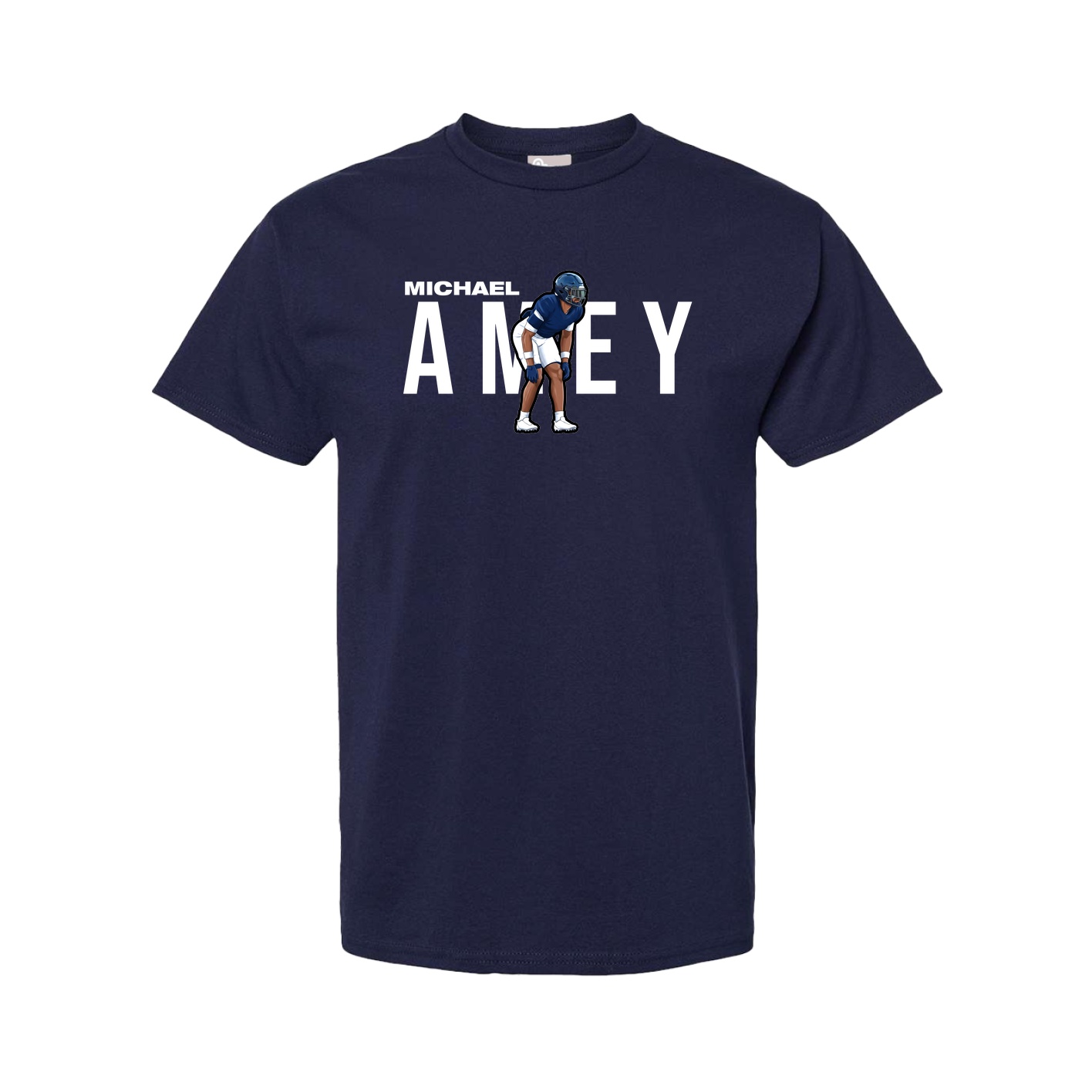 Youth Tee — Player Name in Navy