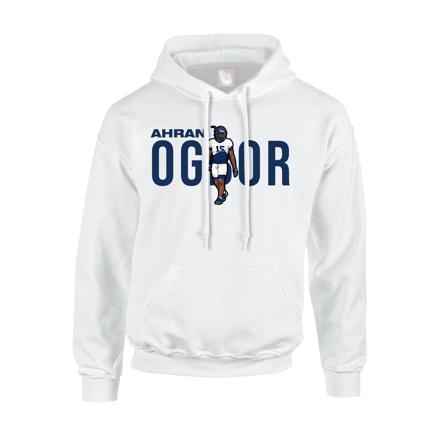 Youth Hoodie — Player Name in White