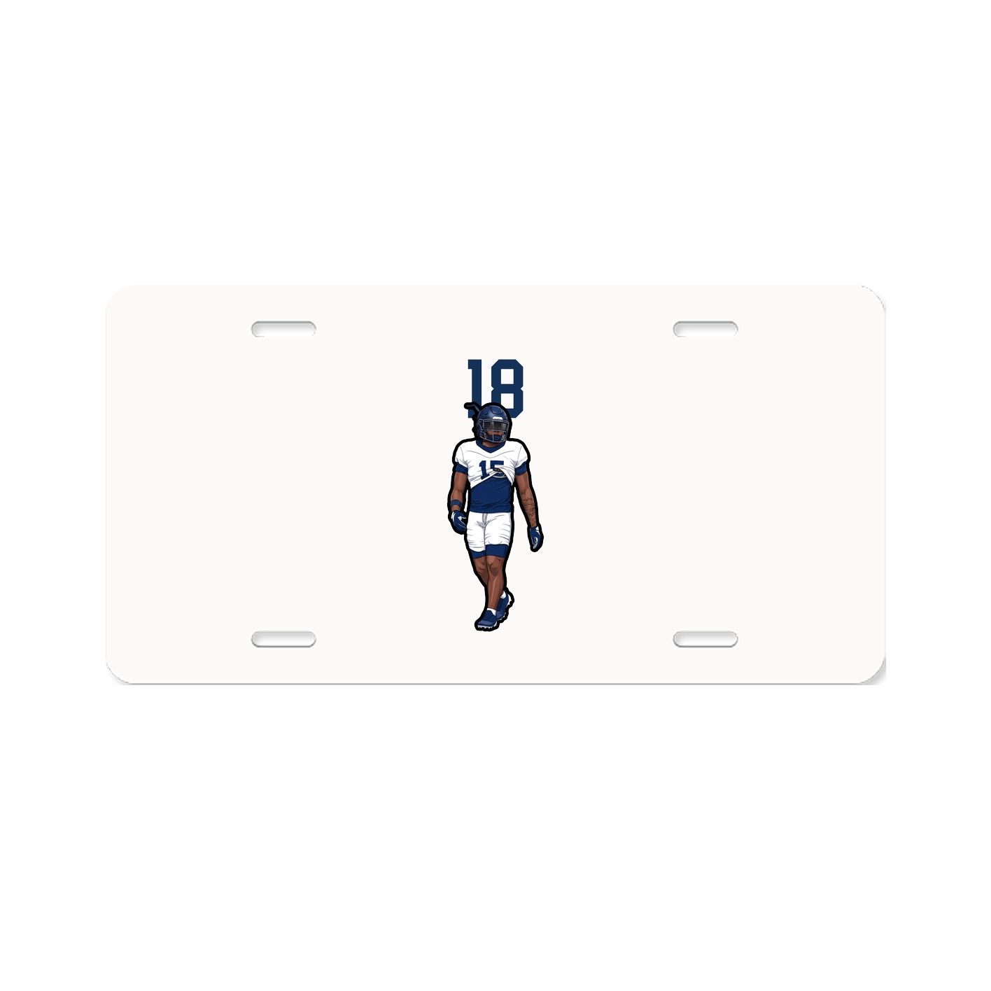 License Plate — Number Top in Classic