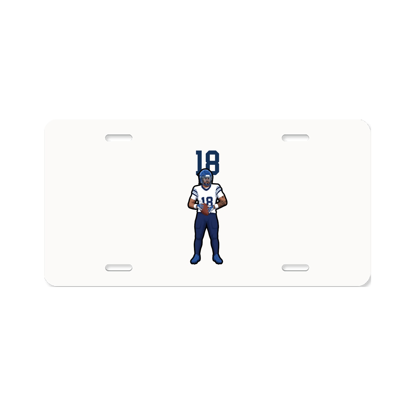 License Plate — Number Top in Classic