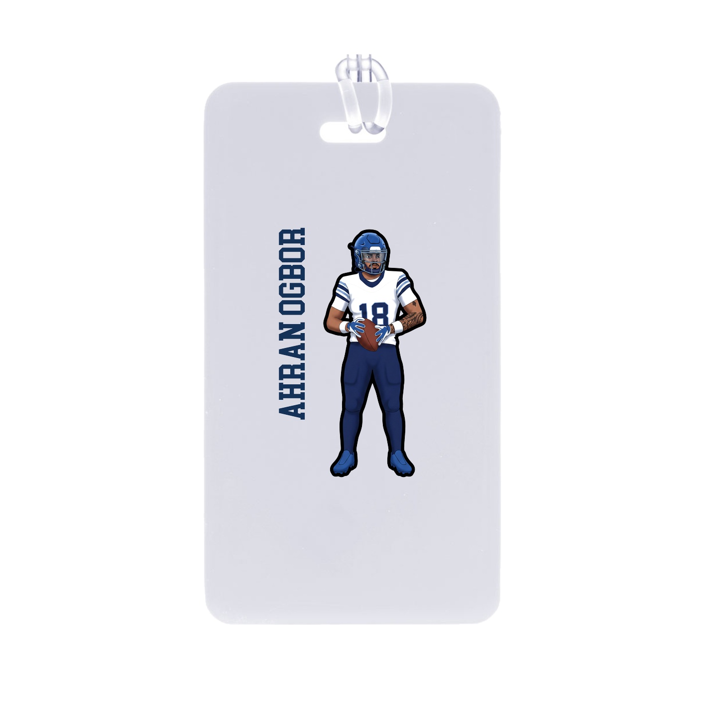 Bag Tag — Name Vertical in Classic