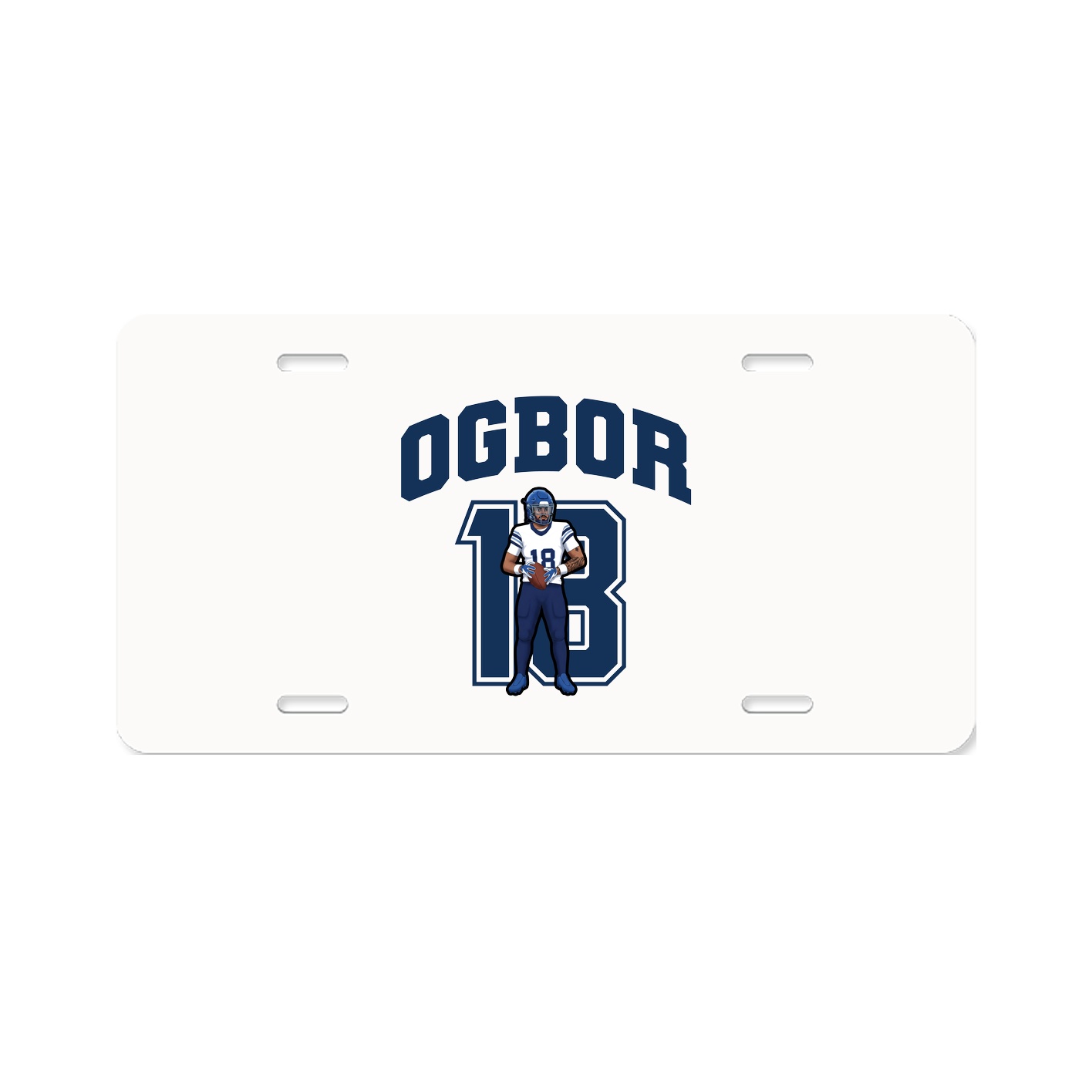 License Plate — Number in Classic