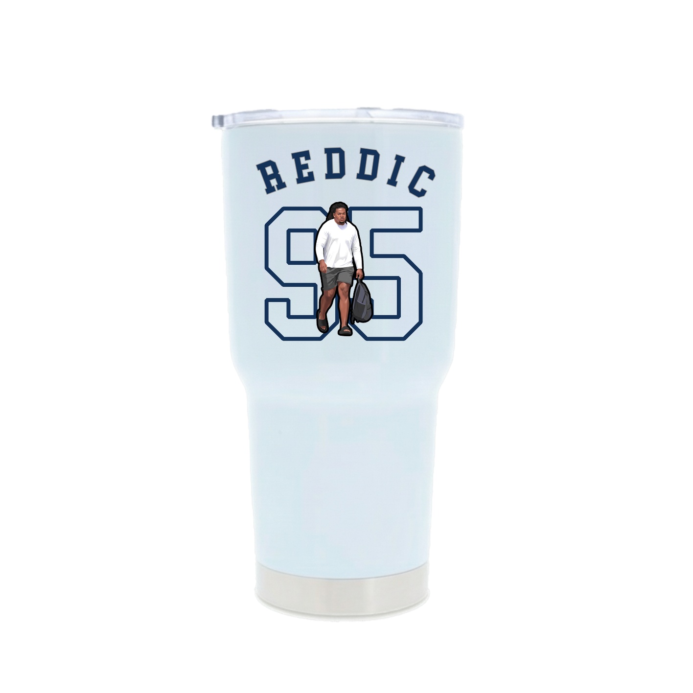 30oz Stainless Steel Tumbler — Shirsey Arch in White