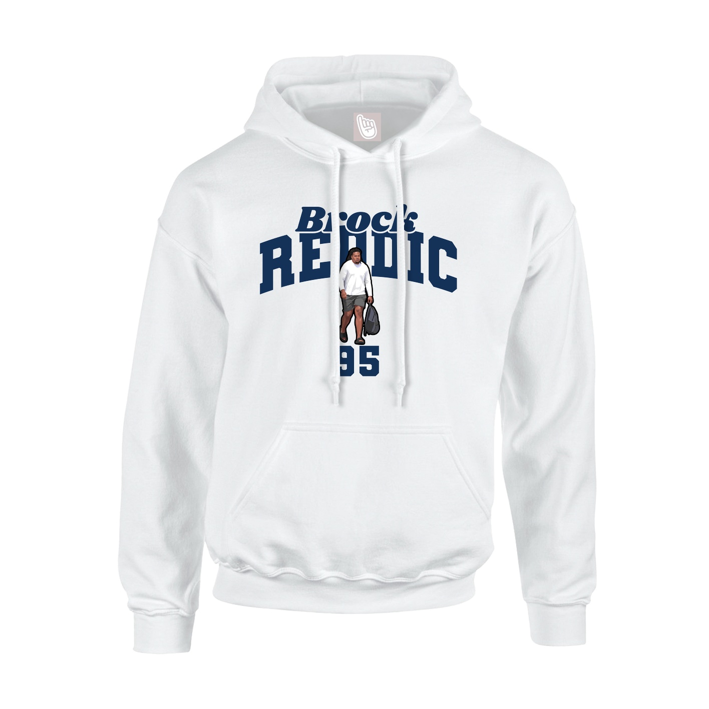 Hoodie — Signature Arch in White