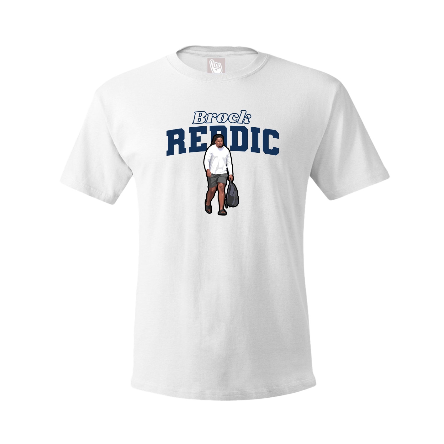 Youth Tee — Name Arch in White