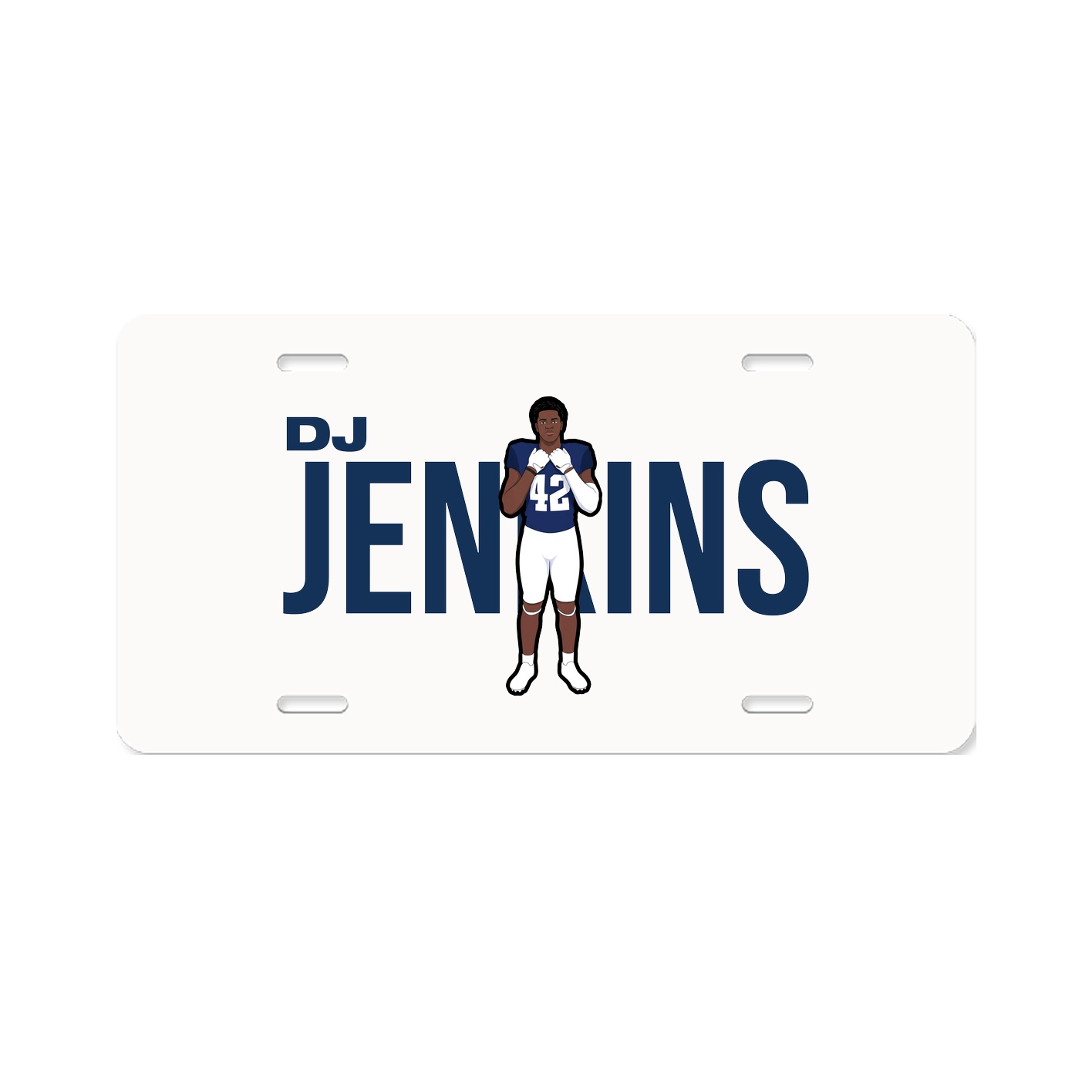 License Plate — Player Name in Classic