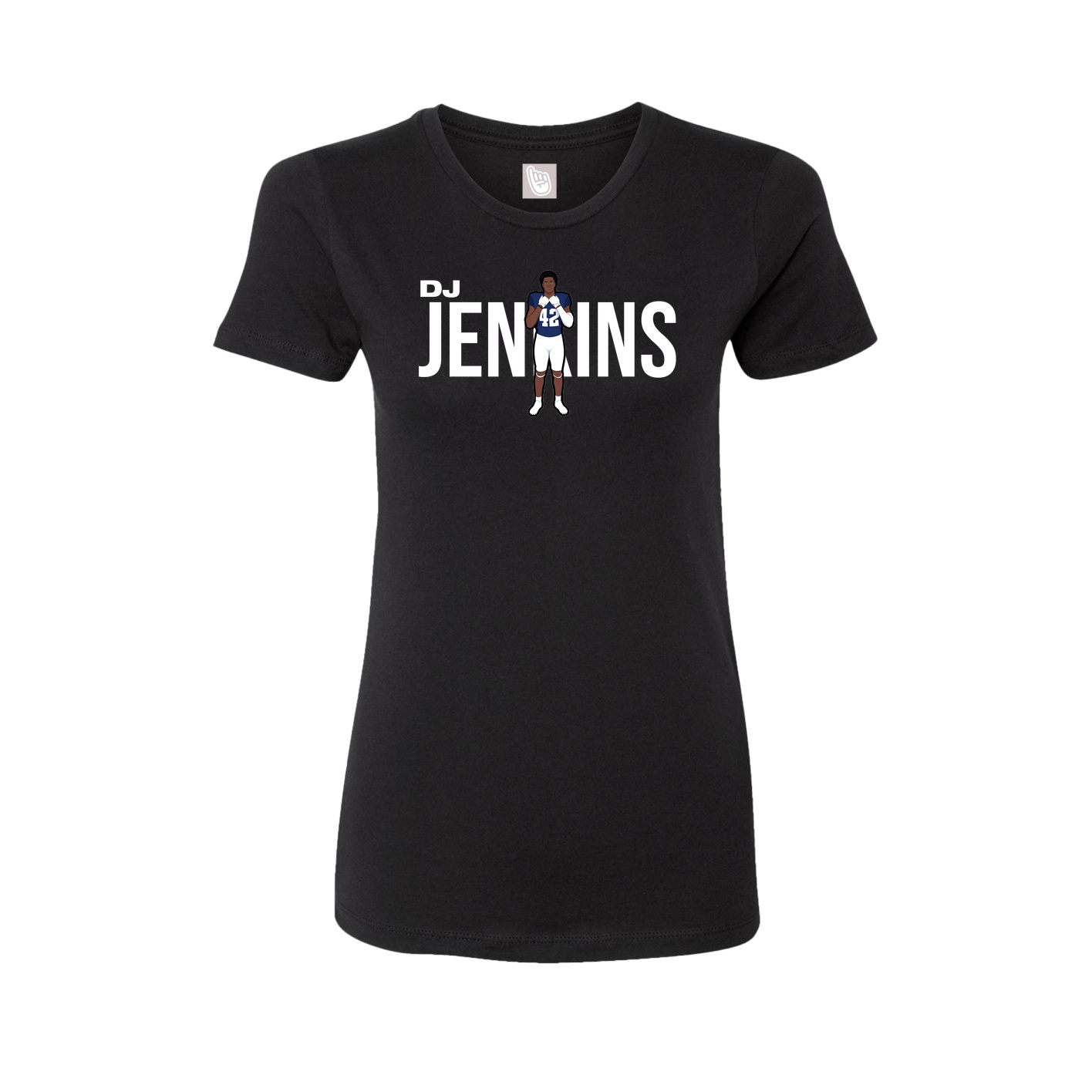 Fitted Women's Tee — Player Name in Black