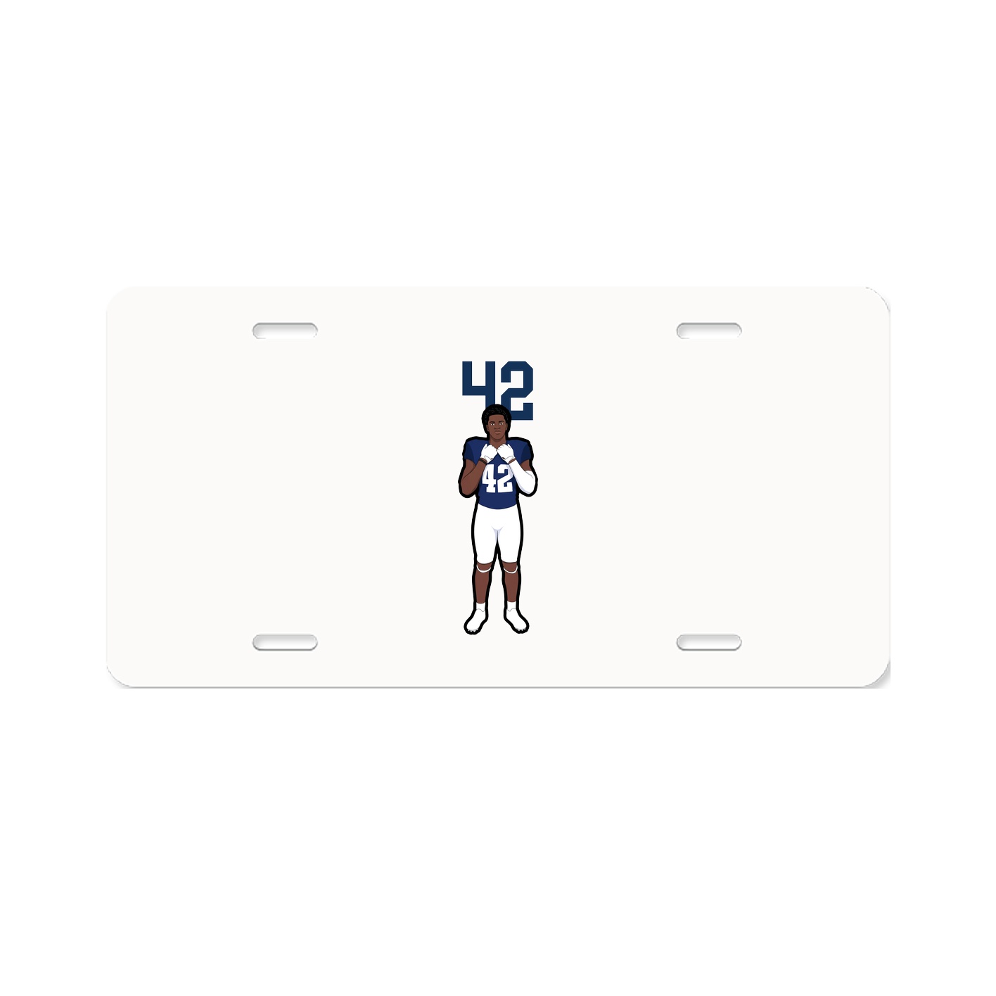 License Plate — Number Top in Classic