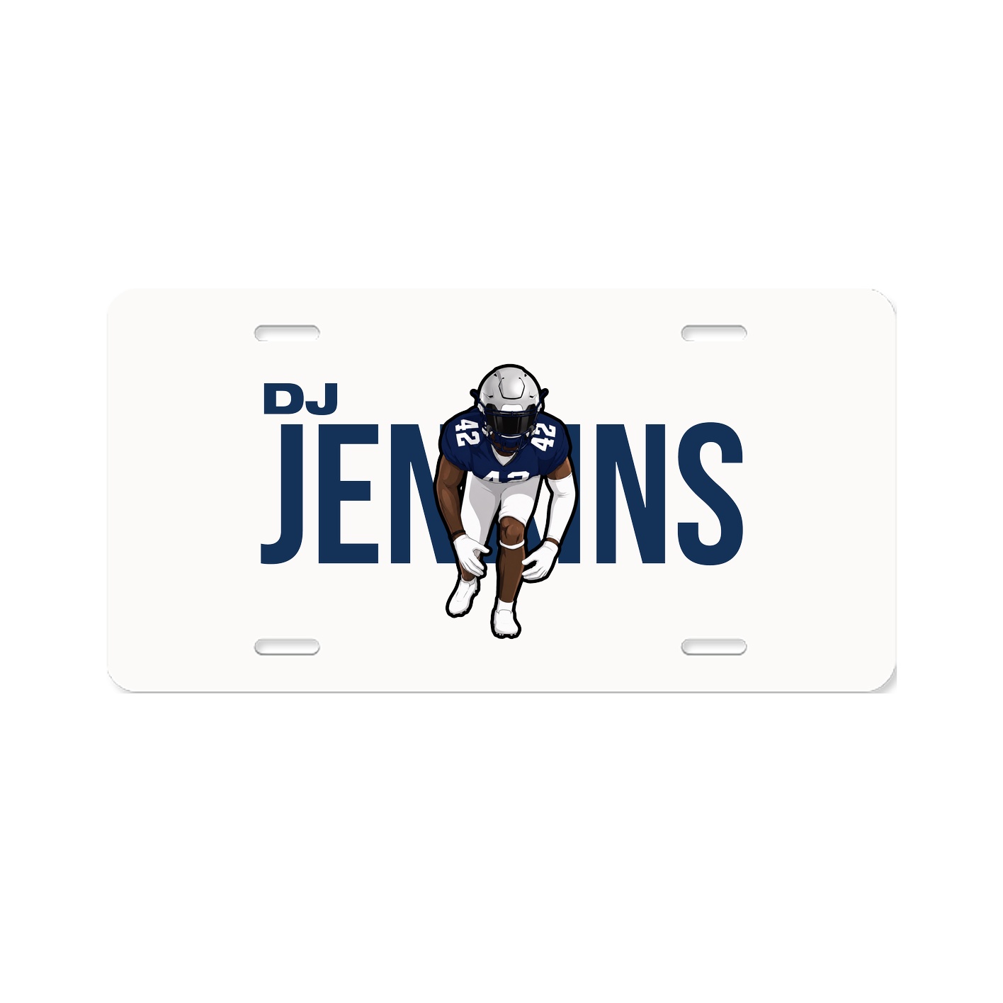 License Plate — Player Name in Classic