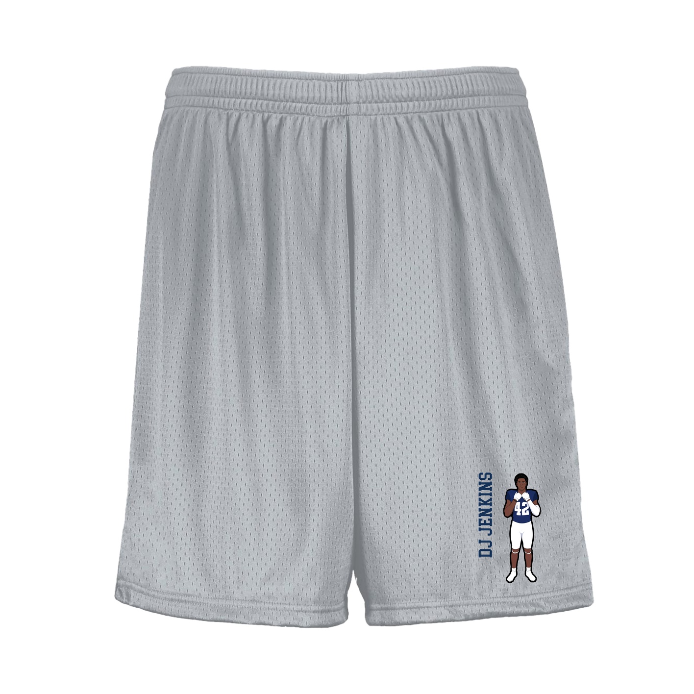 Shorts — Name Vertical in Silver