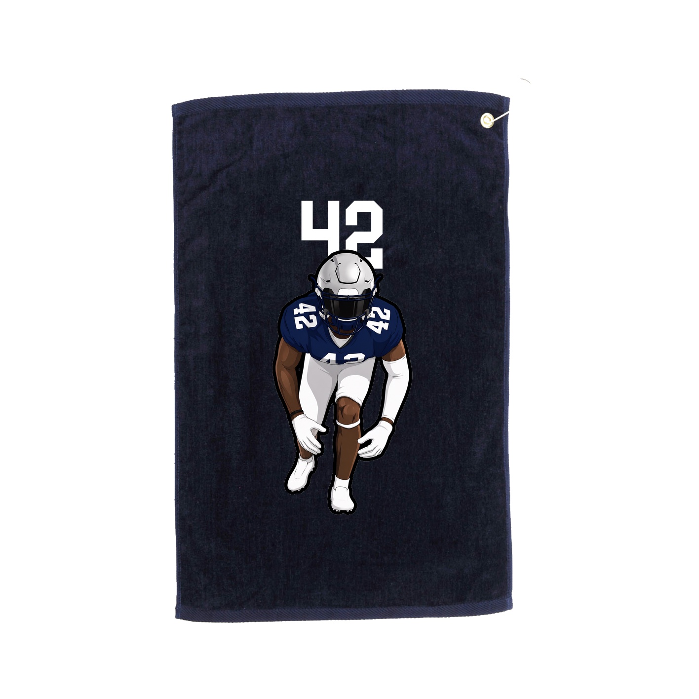 Golf Towel — Number Top in Navy