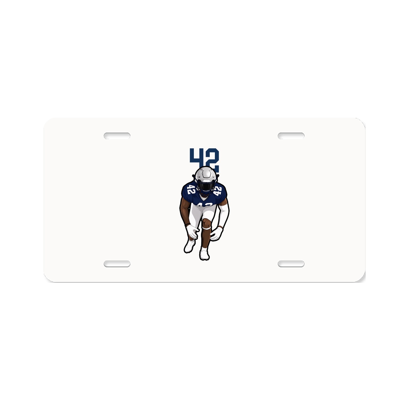 License Plate — Number Top in Classic