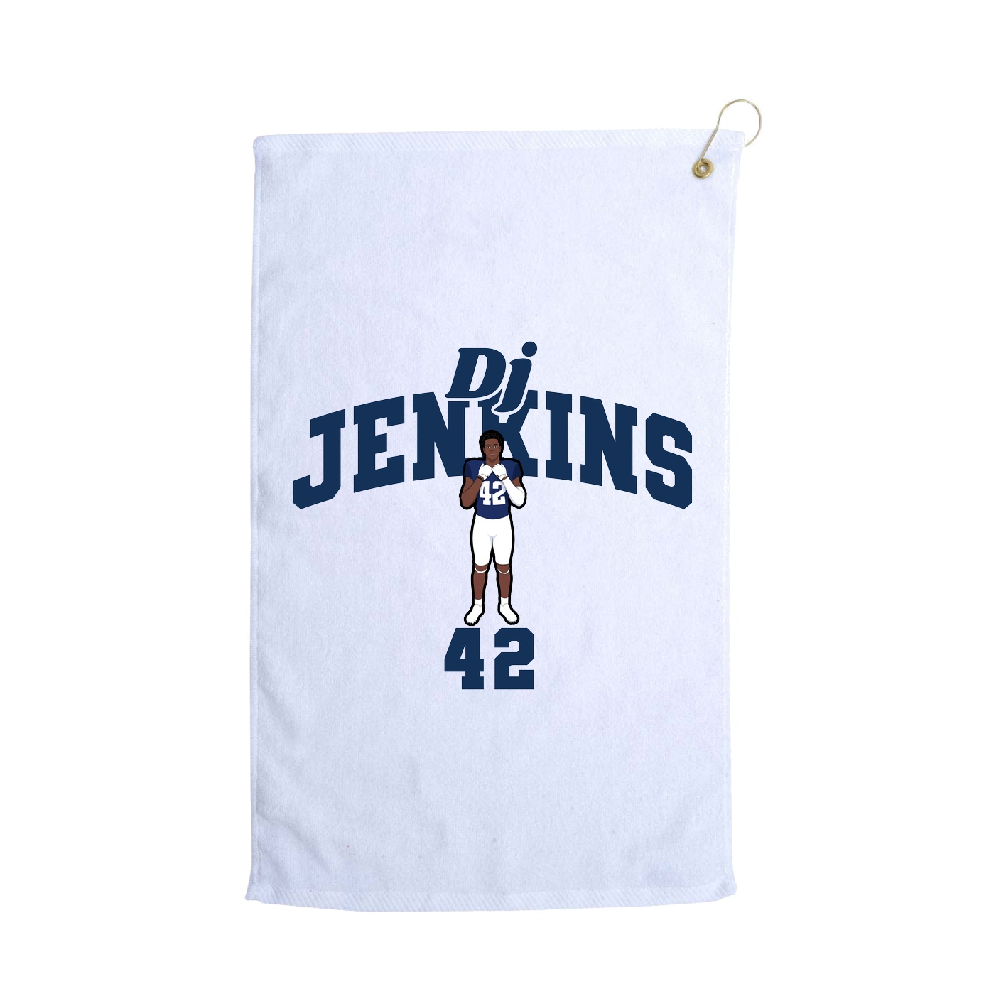 Golf Towel — Signature Arch in White
