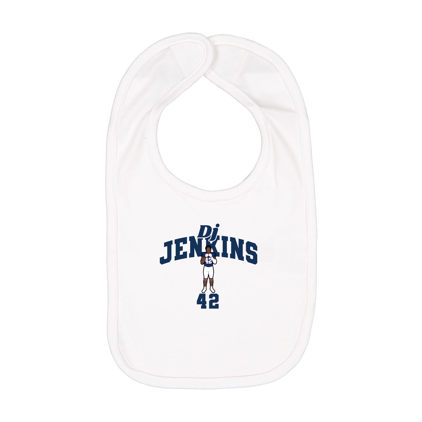 Infant Bib — Signature Arch in White