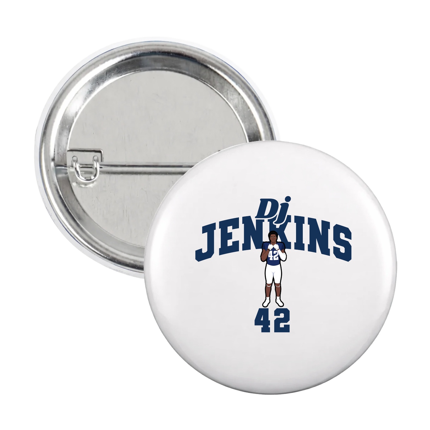 Game Day Button — Signature Arch in White