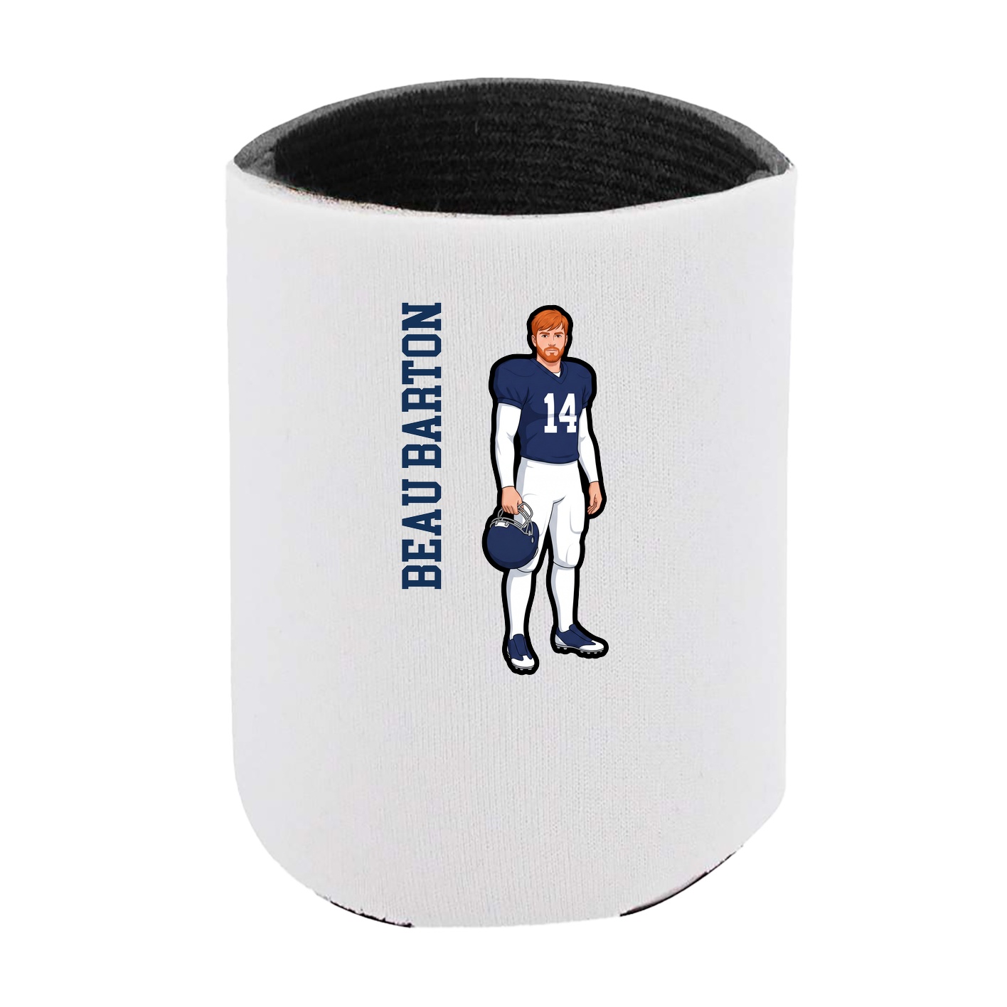 Can Holder — Name Vertical in White