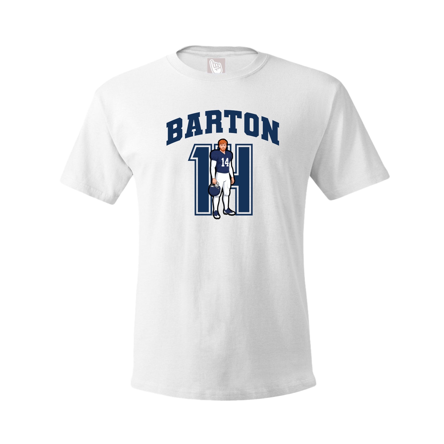 Youth Tee — Number in White