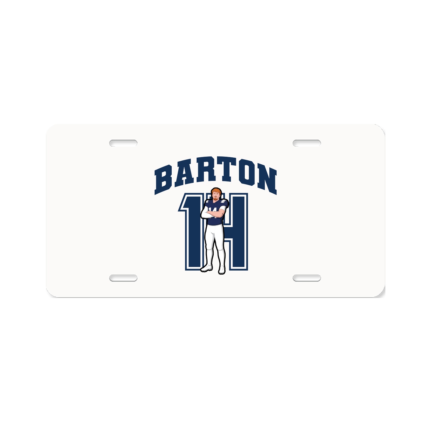 License Plate — Number in Classic