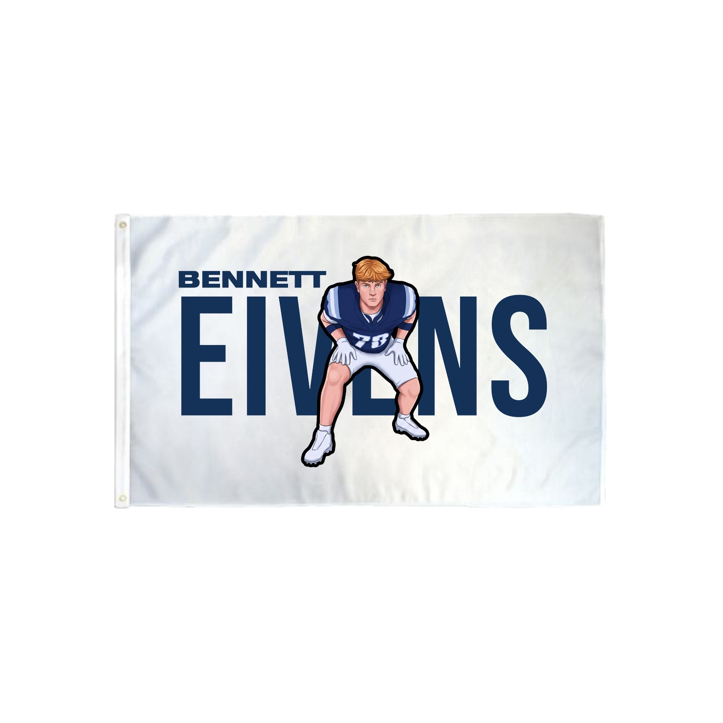 3x5 Flag — Player Name in Classic