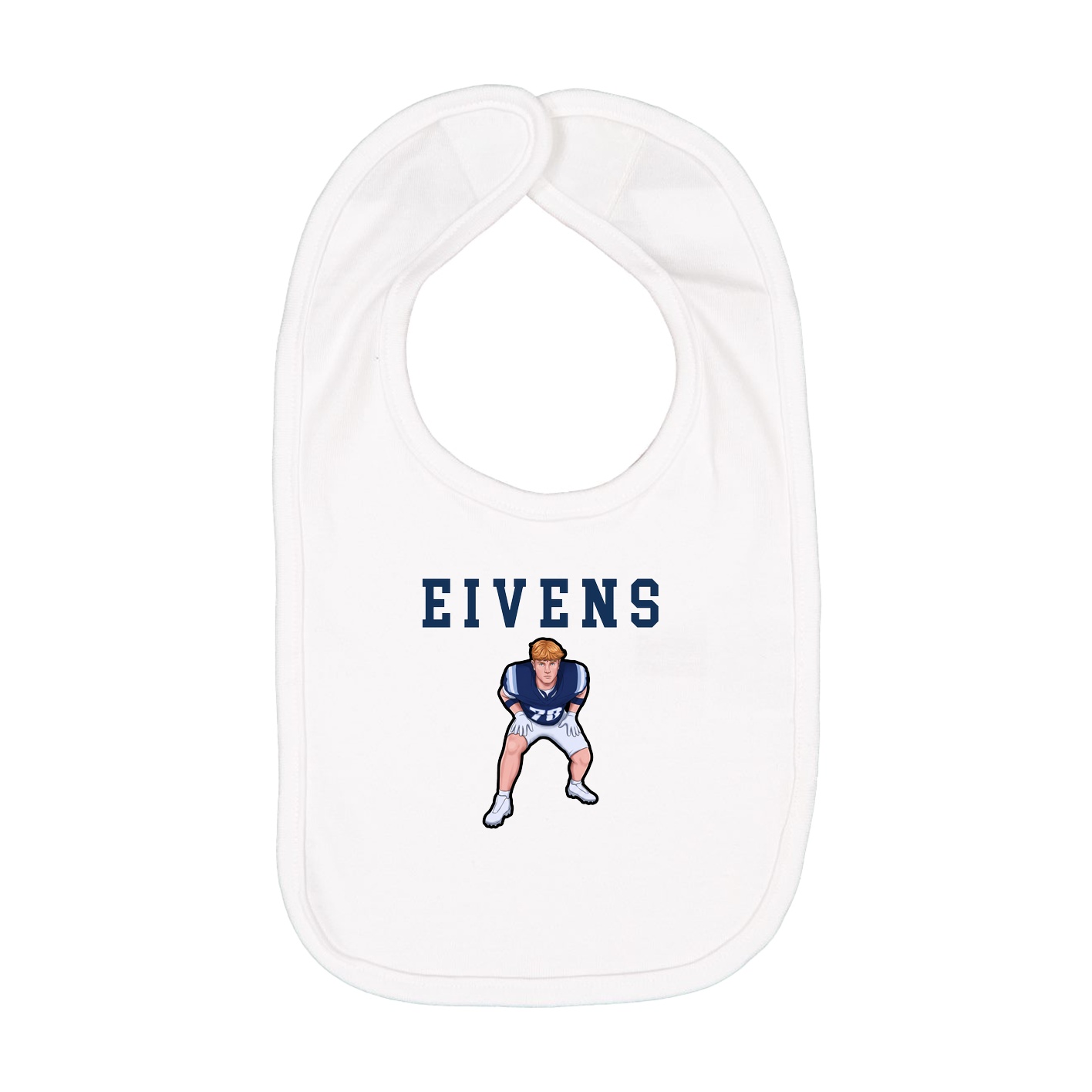 Infant Bib — Shirsey in White